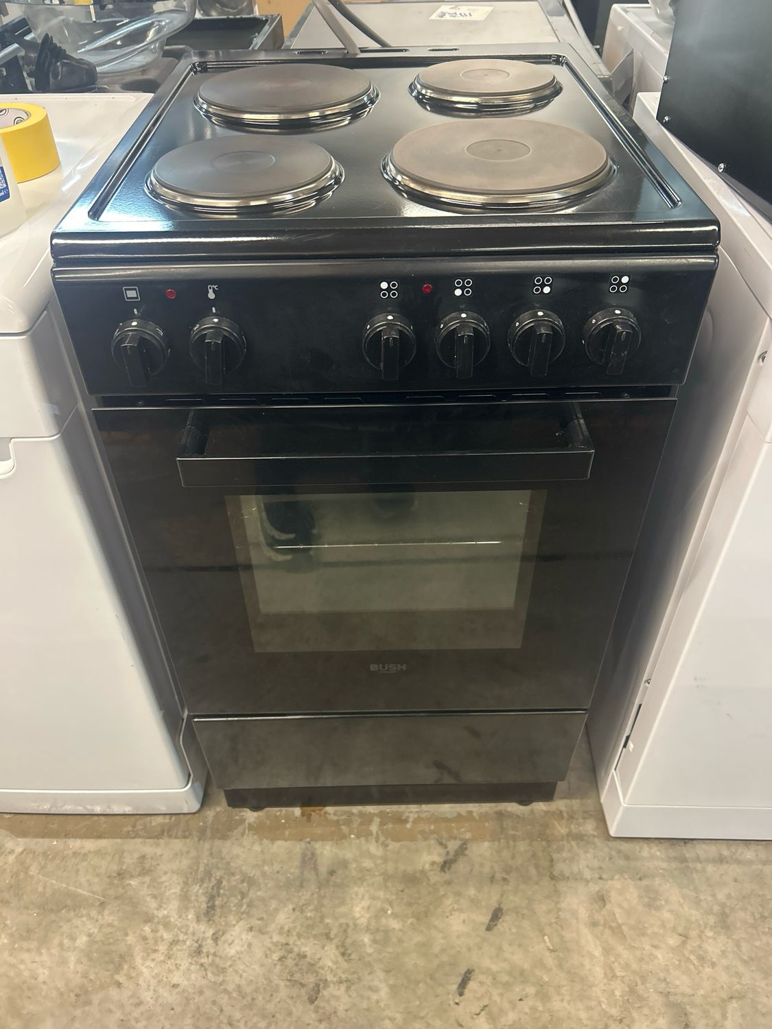 Bush DHBES50B 50cm Electric Cooker Black