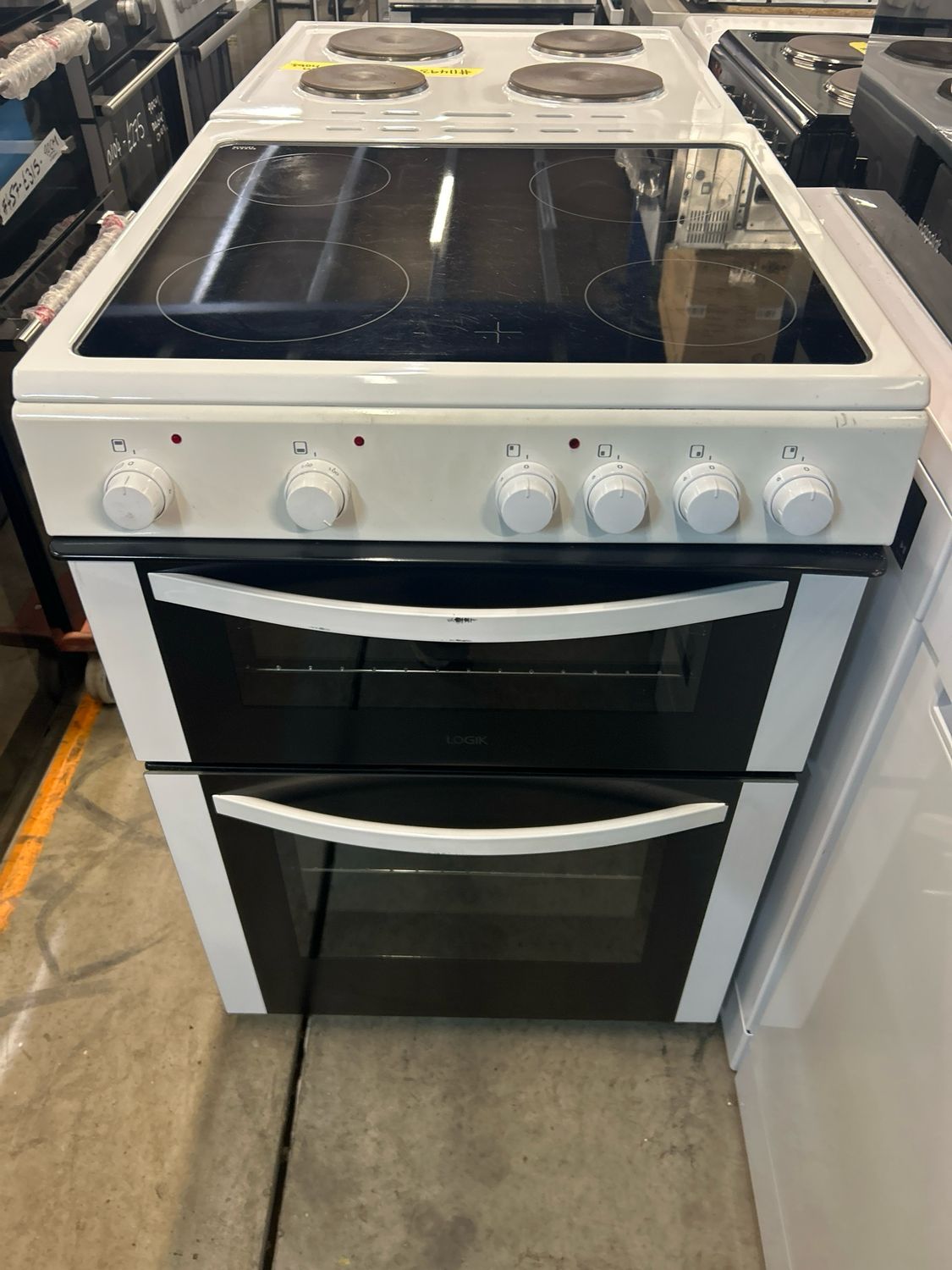 Logik 60cm Electric Cooker White