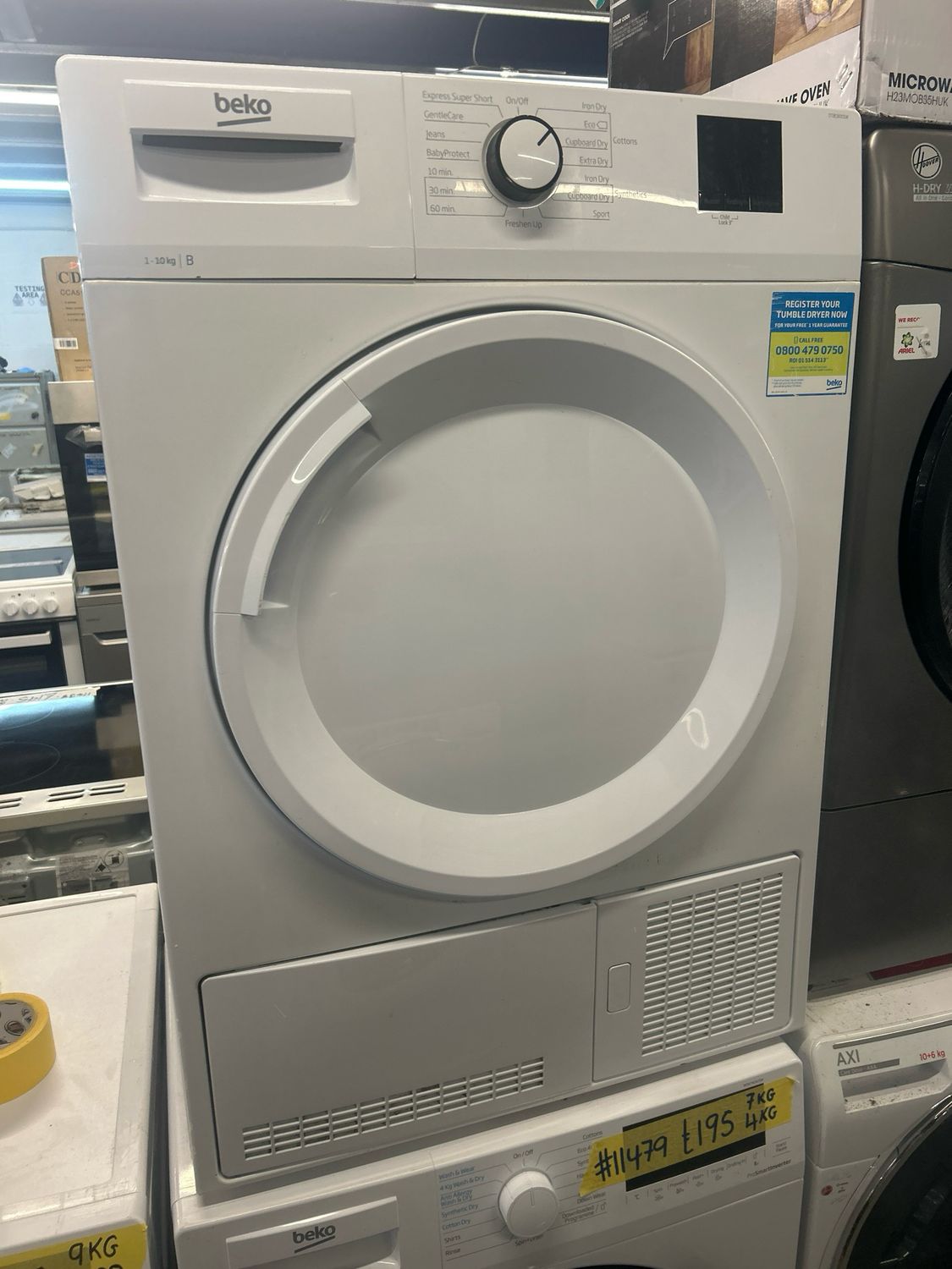 Beko DTBC8001W 8kg Condenser Dryer White
