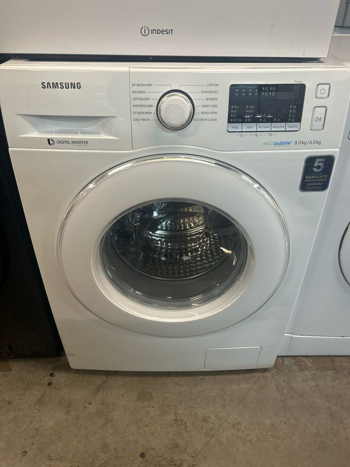 Samsung WD80M4B53 8kg/6kg 1400rpm Washer/Dryer White