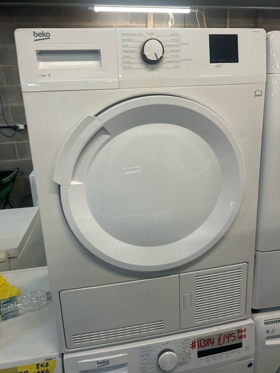 Beko DTBC8001W 8kg Condenser Dryer White