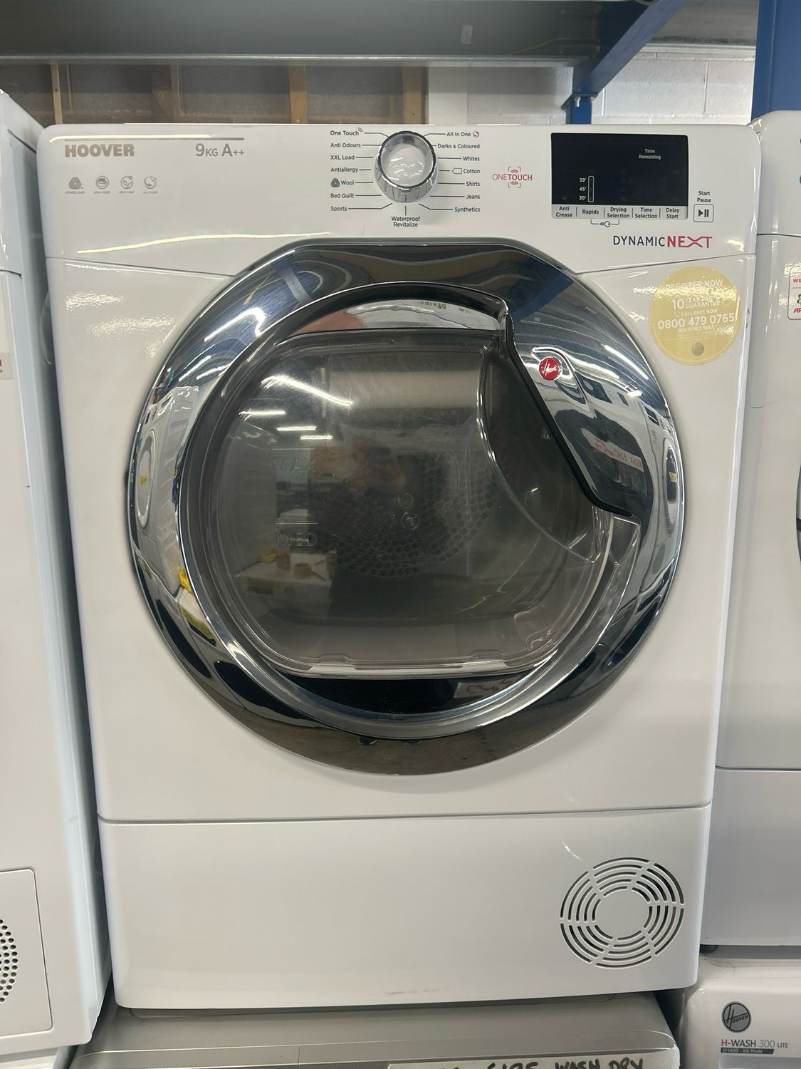 Hoover DXH9A2DCE 9KG Condenser Tumble Dryer White