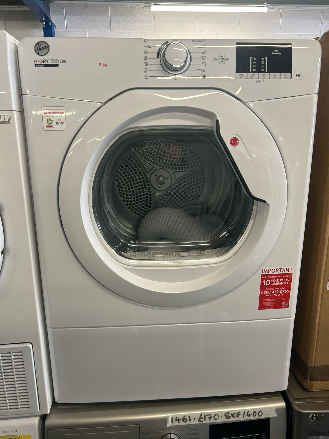 Hoover HLEV9DG 9kg Vented Dryer White