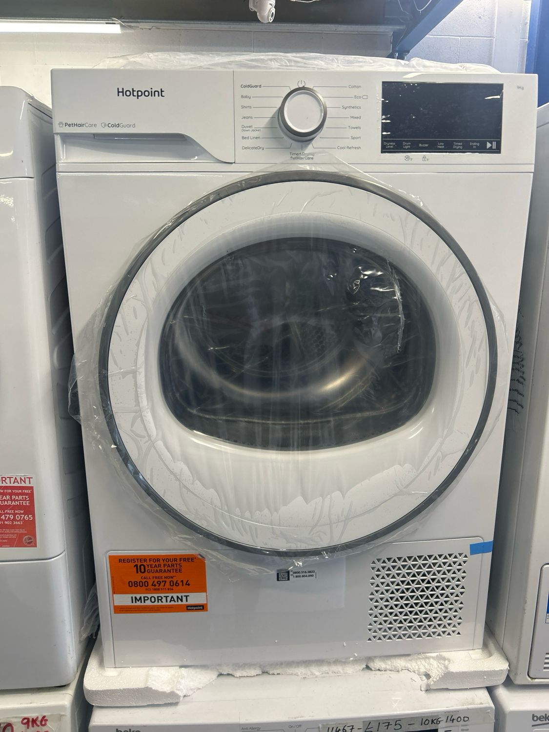 Hotpoint CHD93MWWUK - White 9KG Heat Pump Condenser Tumble Dryer