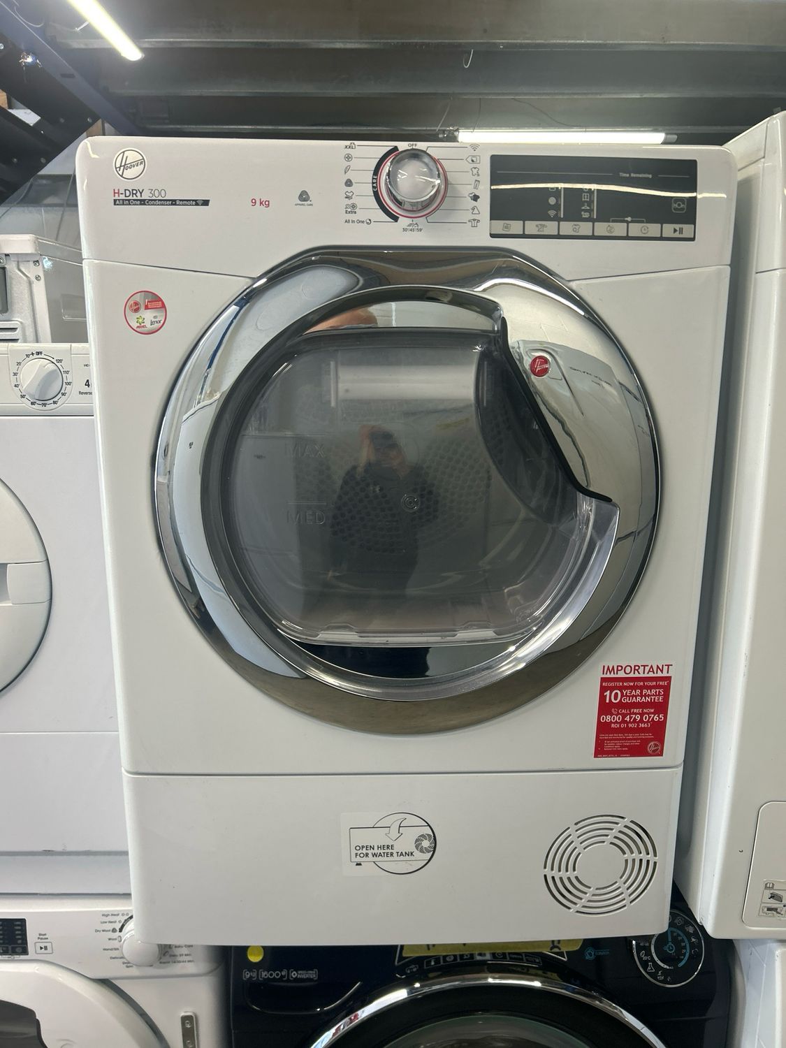 Hoover HLEC10DCE-80 10kg Condenser Tumble Dryer White