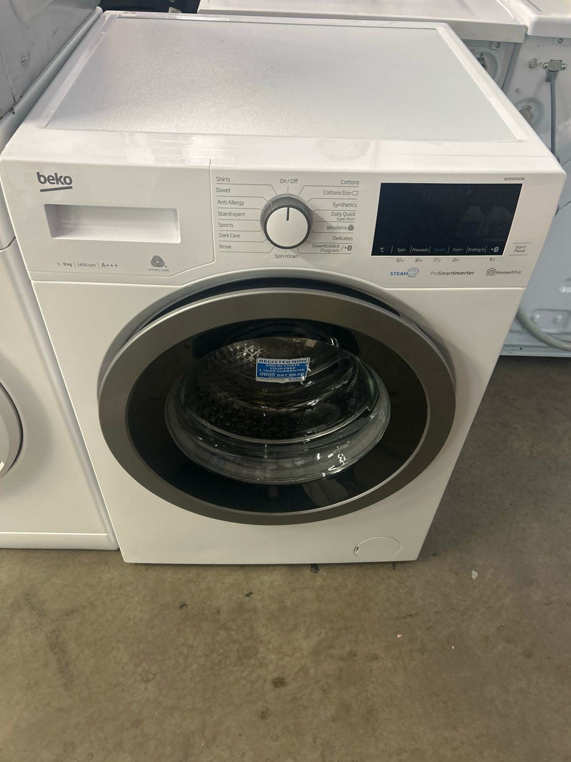 Beko WX940430W 9KG 1400rpm Washing Machine White