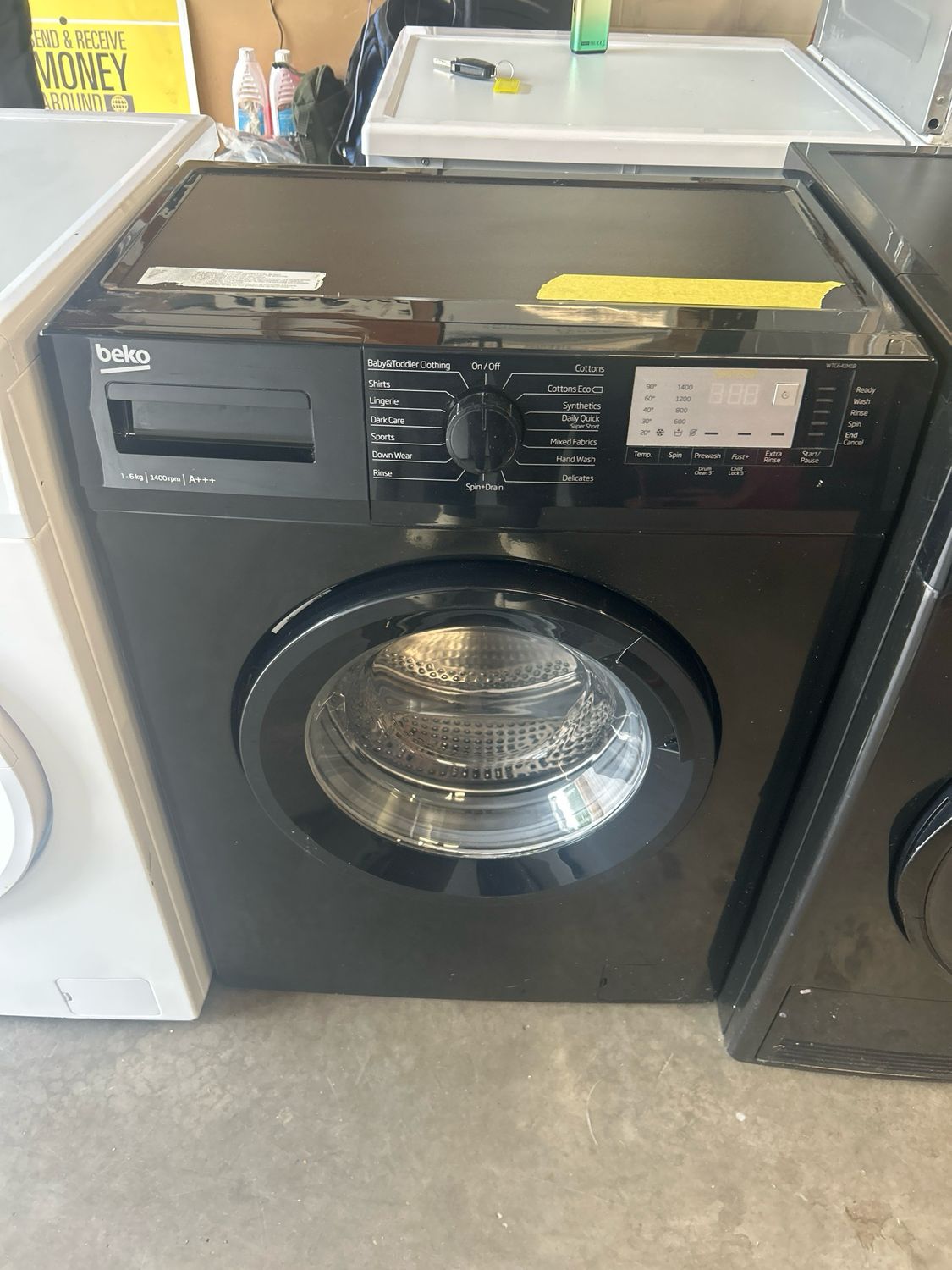 ***Beko 6kg 1400rpm Washing Machine Black
