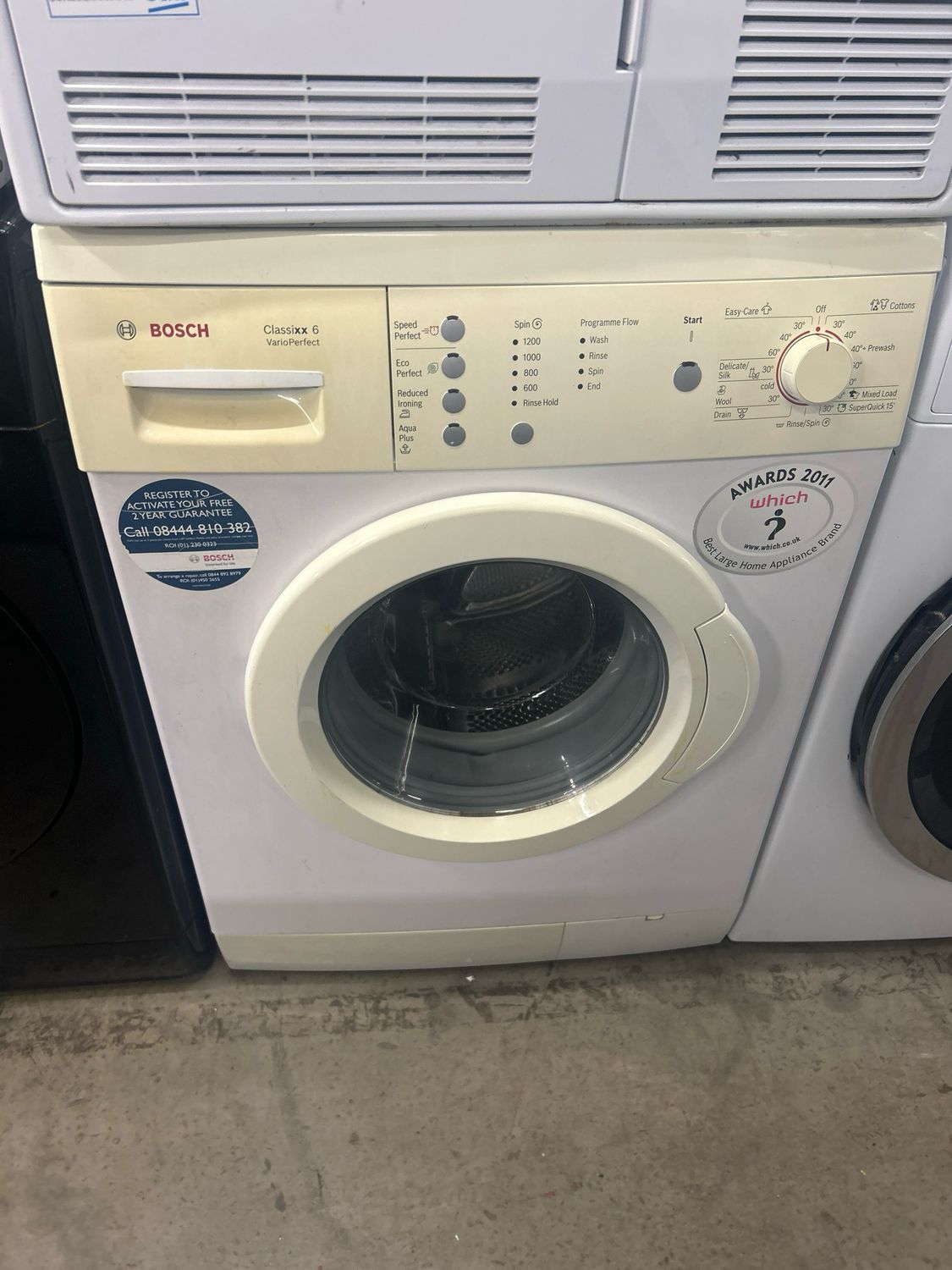 Bosch 7kg 1200rpm Washing Machine White - 3 months warranty!