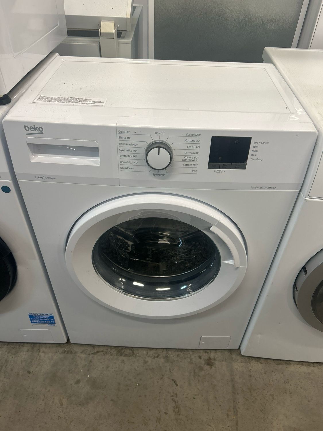 Beko WTK62054W 6KG 1200rpm Washing Machine Slim Depth White