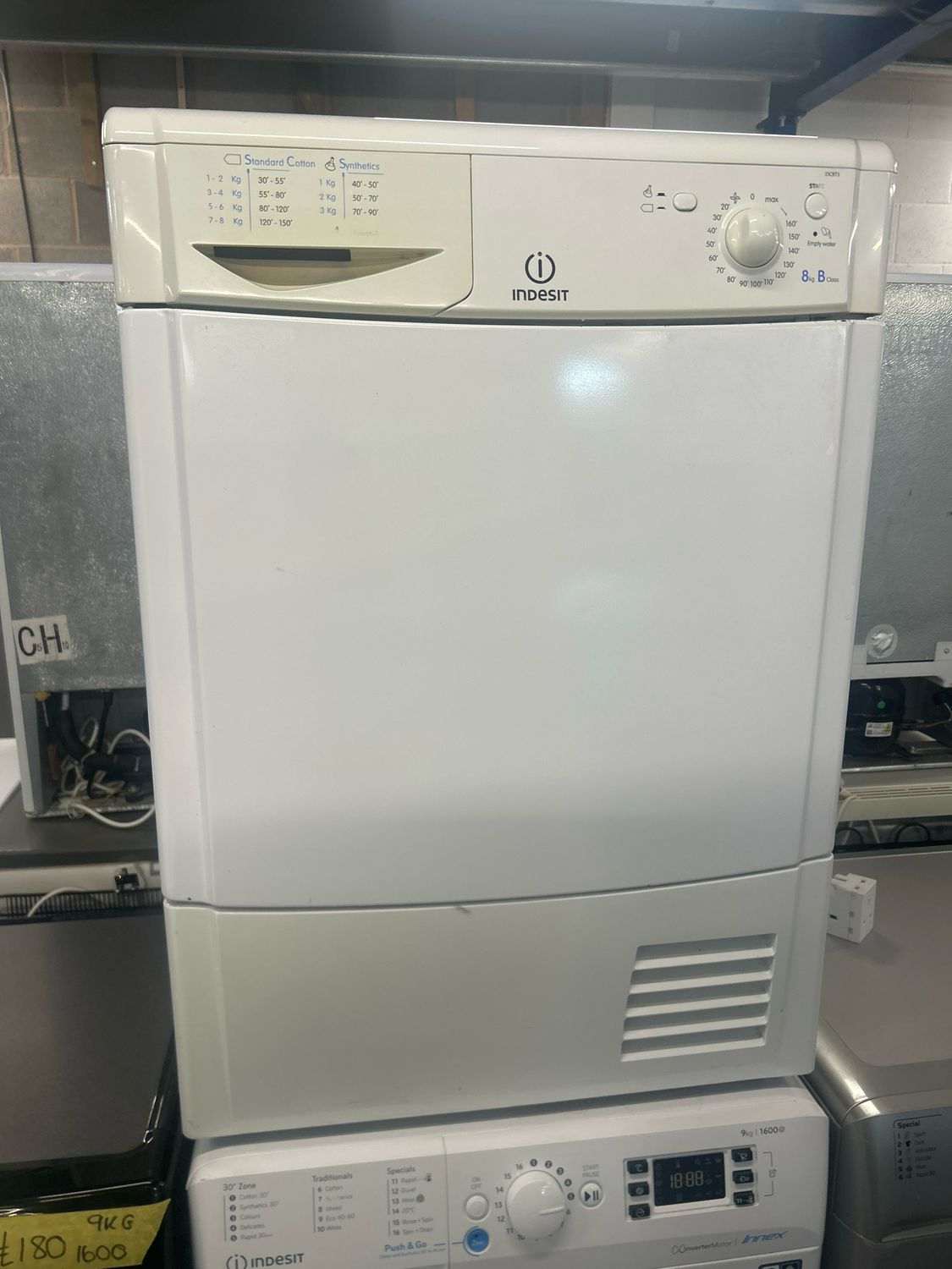 Indesit IDC8T3 8kg Condenser Dryer white