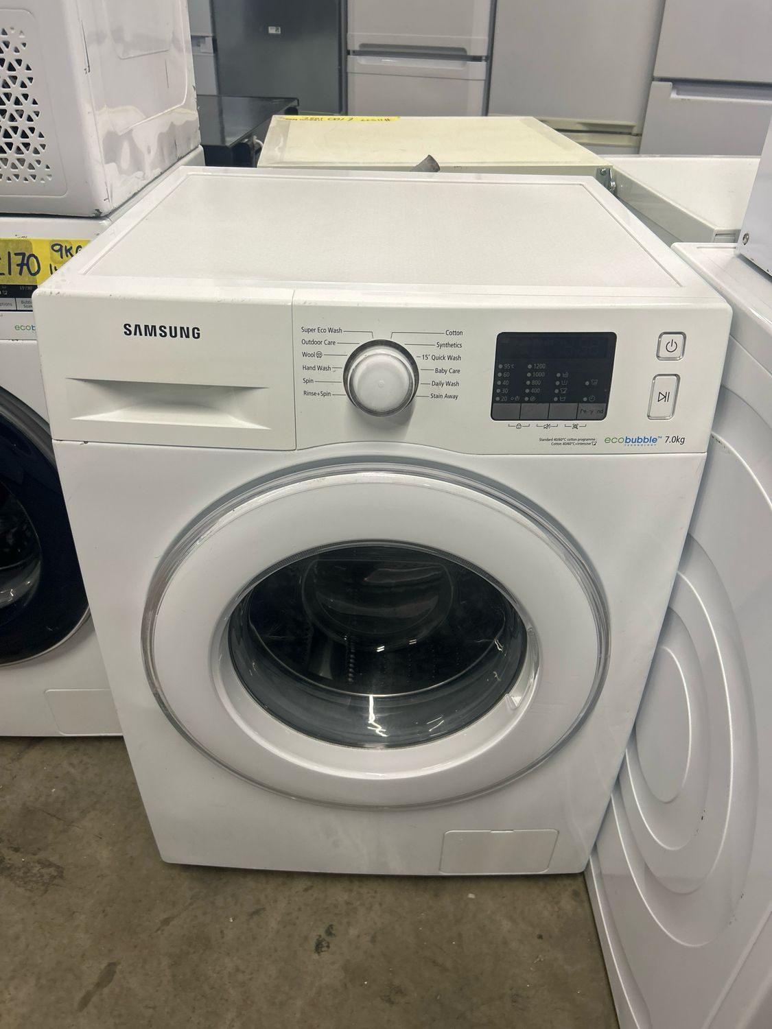 Samsung 7kg 1200rpm Washing Machine White