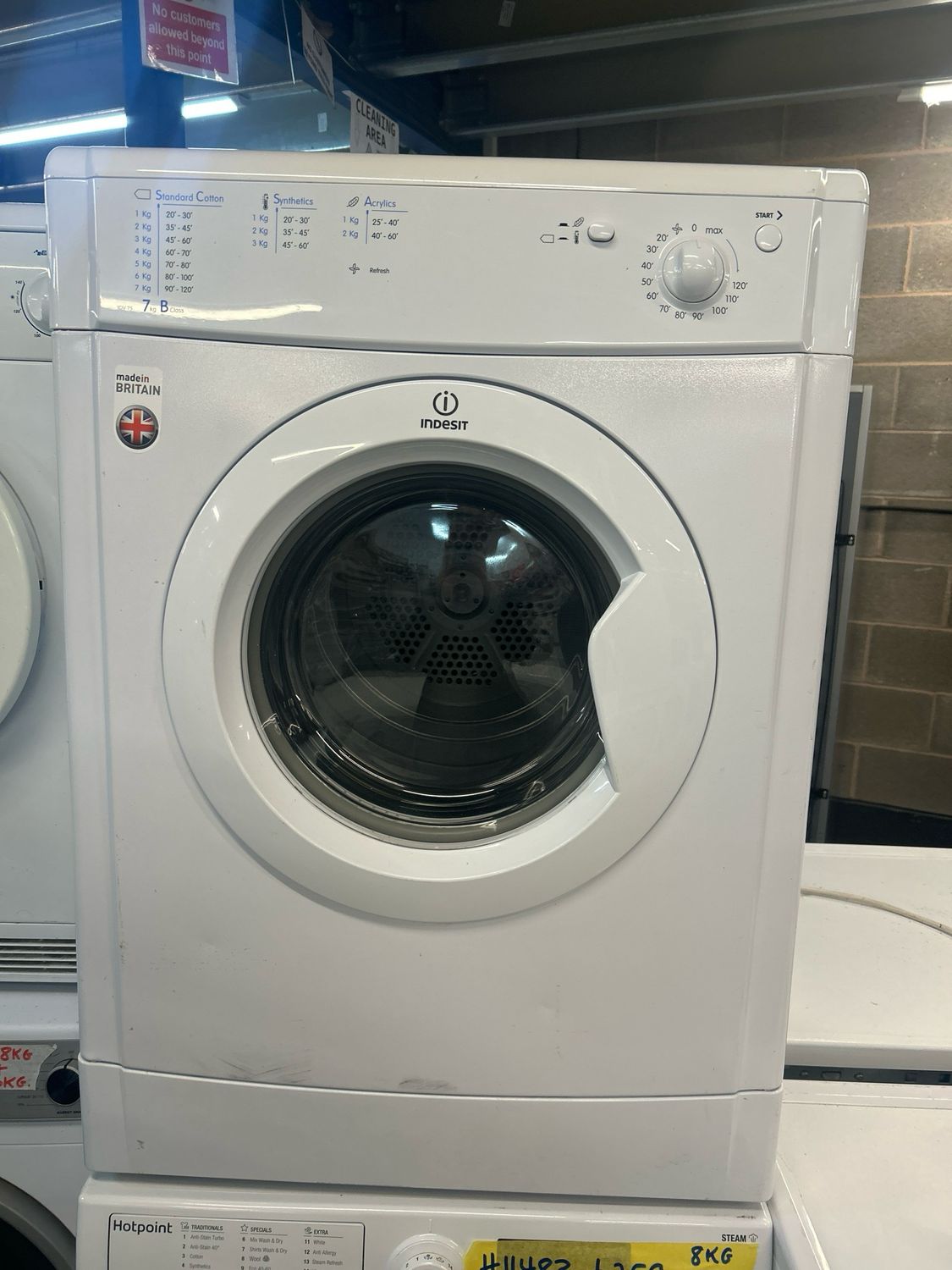 Indesit IDV75 7kg Vented Dryer White