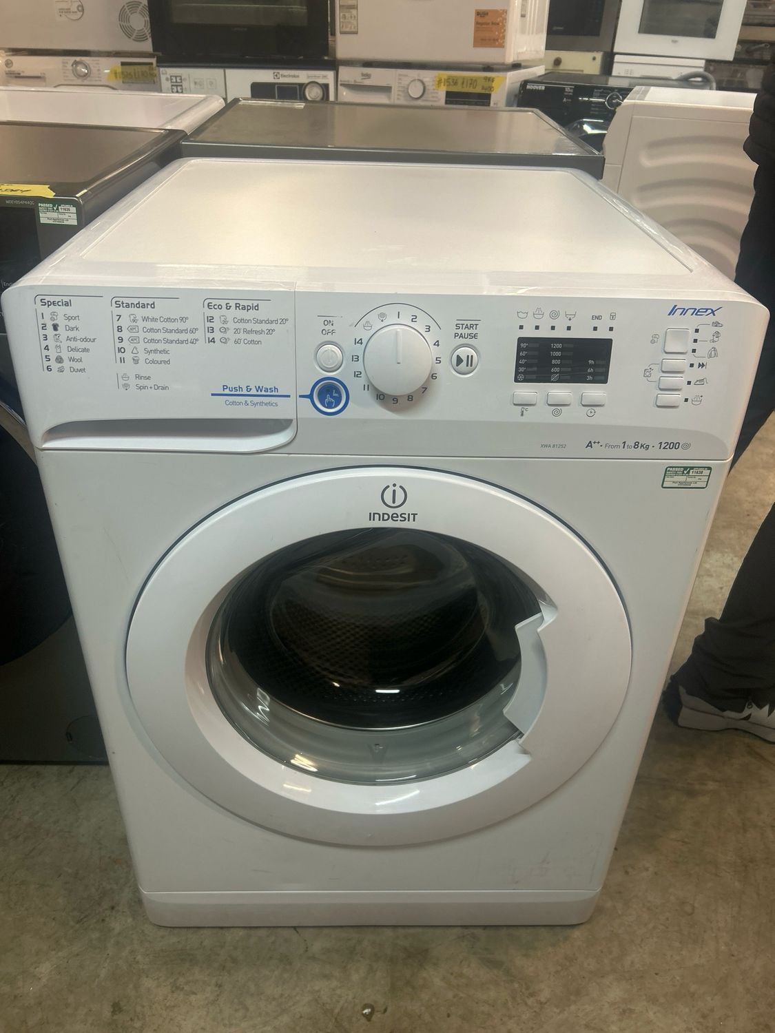 Indesit XWA81252X 8kg 1200rpm Washing Machine White