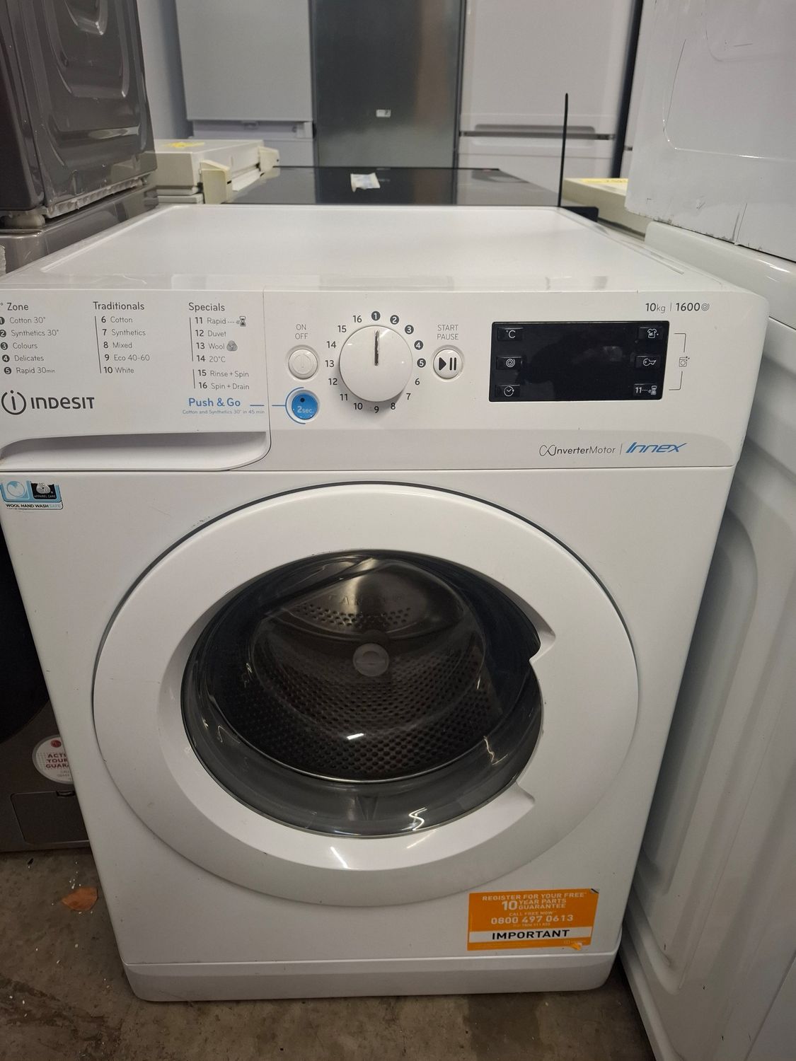 Indesit BWE101683X Innex 10KG 1600rpm Washing Machine