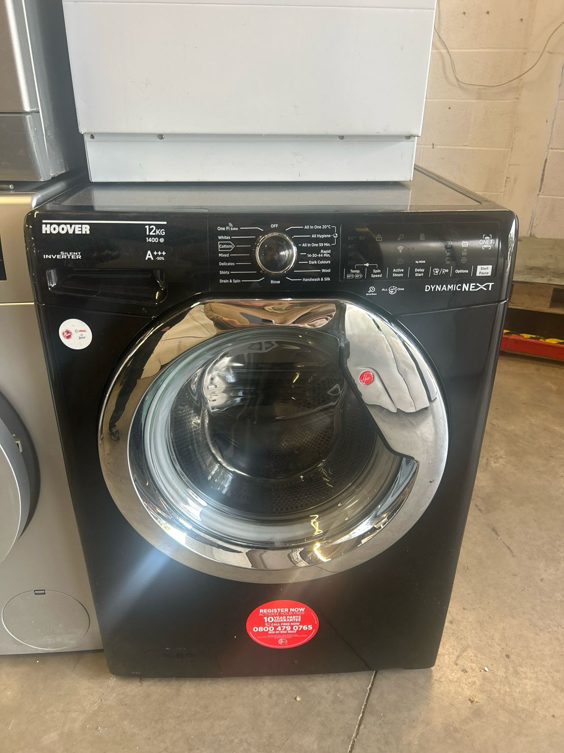 Hoover DWOA412AHC8B 12kg 1400rpm Washing Machine Black
