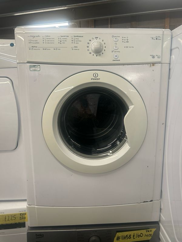 Indesit IDVL75BR 7kg Vented Dryer White