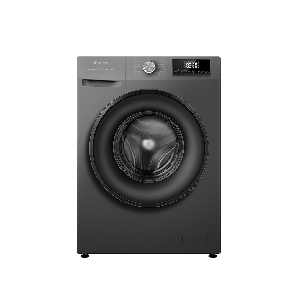 #Teknix TK2W814HS Washing Machine 8KG 1400rpm Titanium Brand New