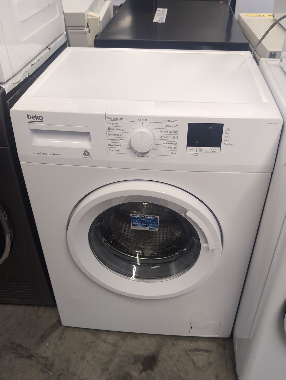 Beko 7kg 1400rpm Washing Machine White