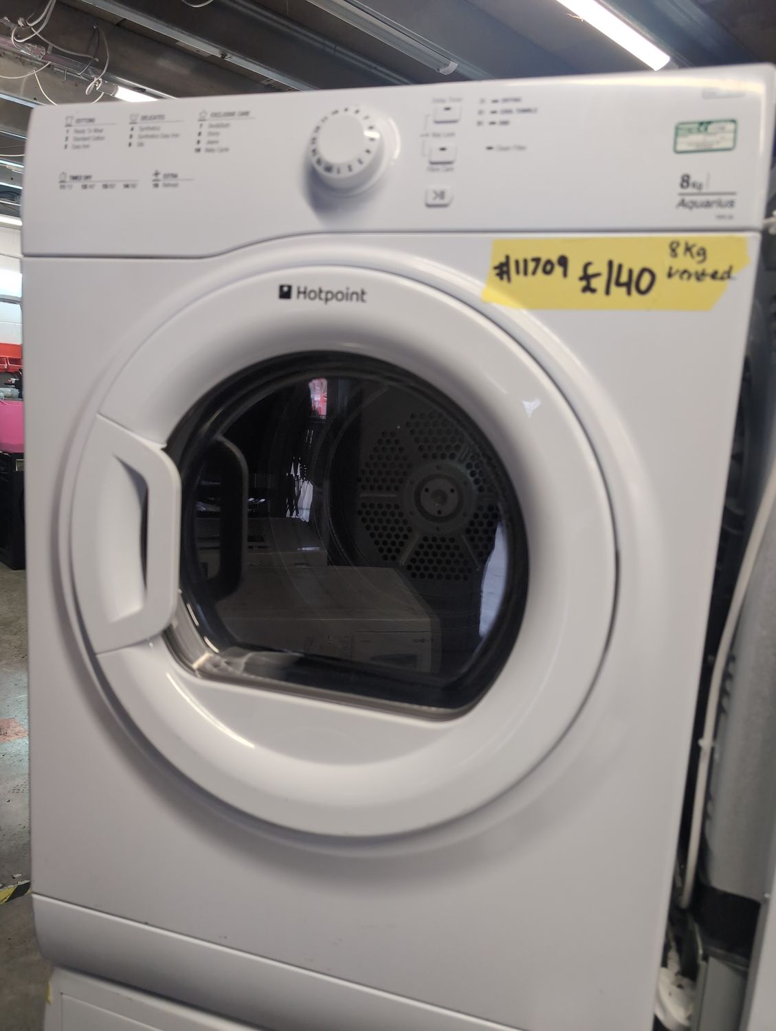 Hotpoint TVFS83CGP(UK) 8kg Vented Dryer White