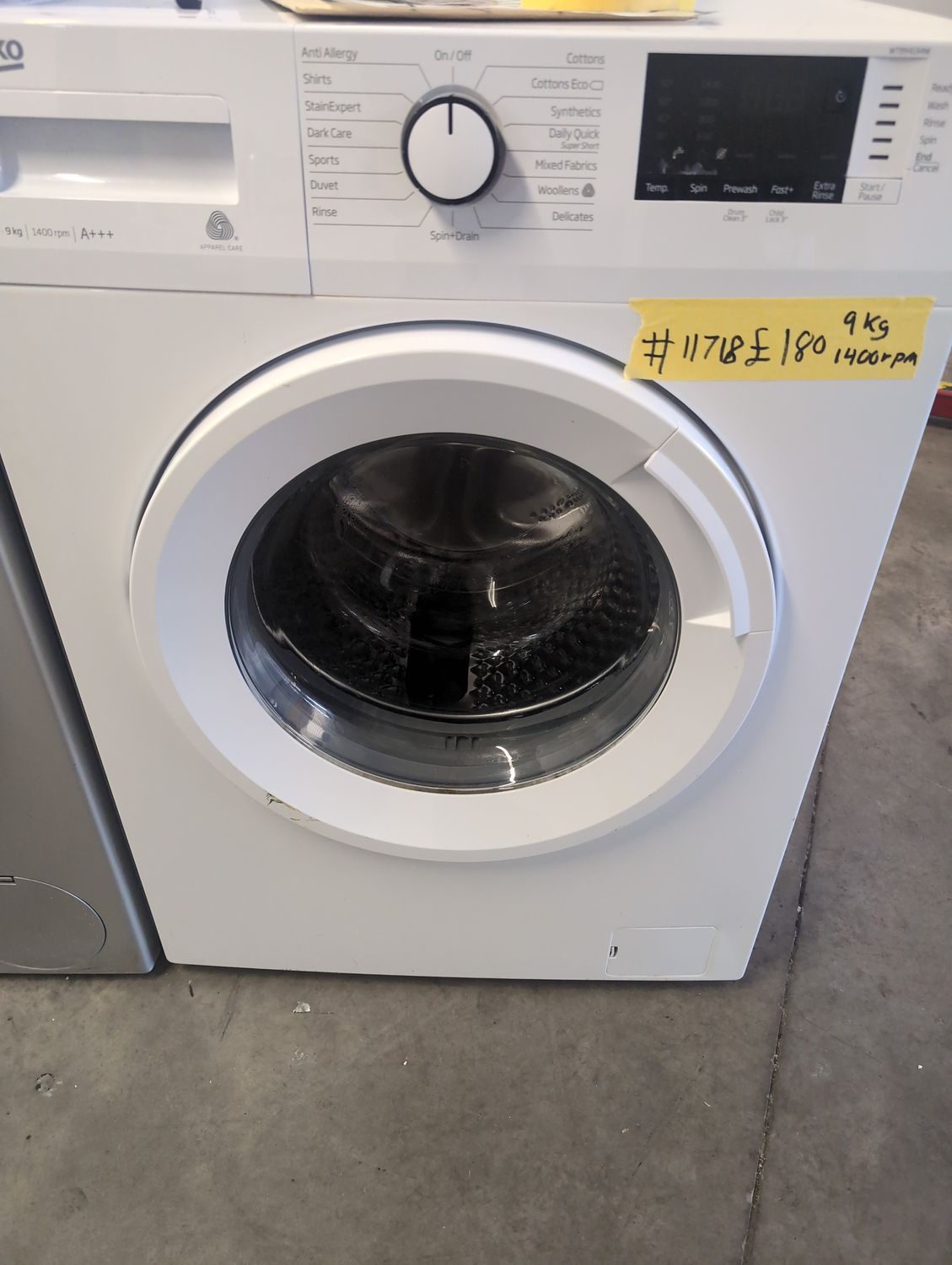 Beko 9kg 1400rpm A+++ Washing Machine White