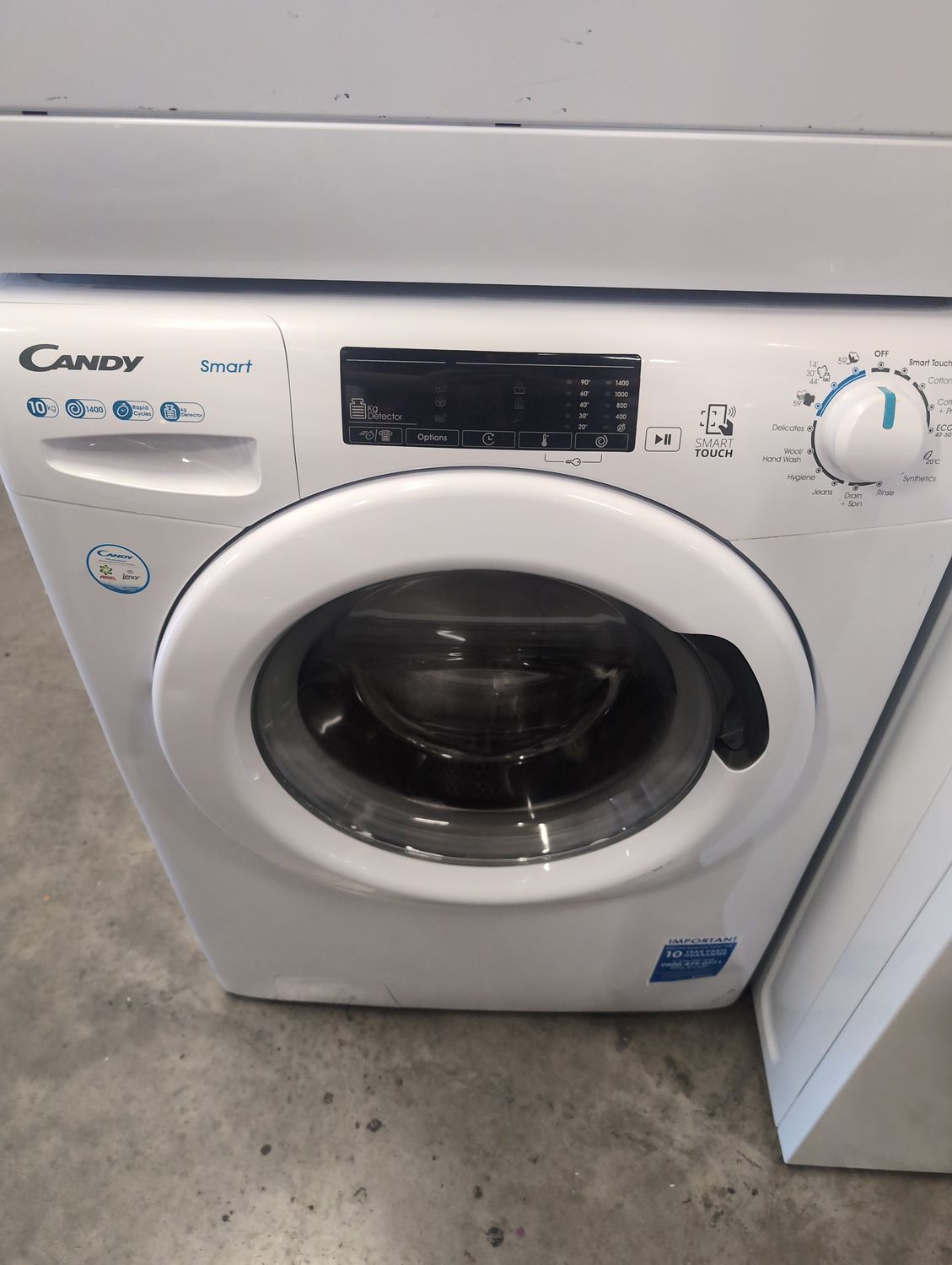 Candy 10kg 1400rpm Washing Machine White