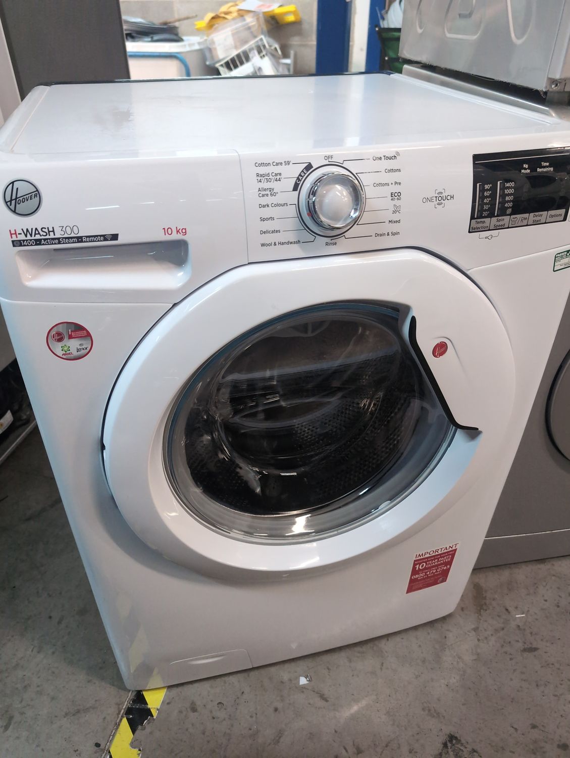 Hoover 10kg 1400rpm Washing Machine White