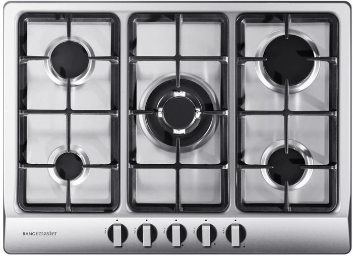 Rangemaster RMB70HPNGSS 70cm Gas Hob Stainless Steel