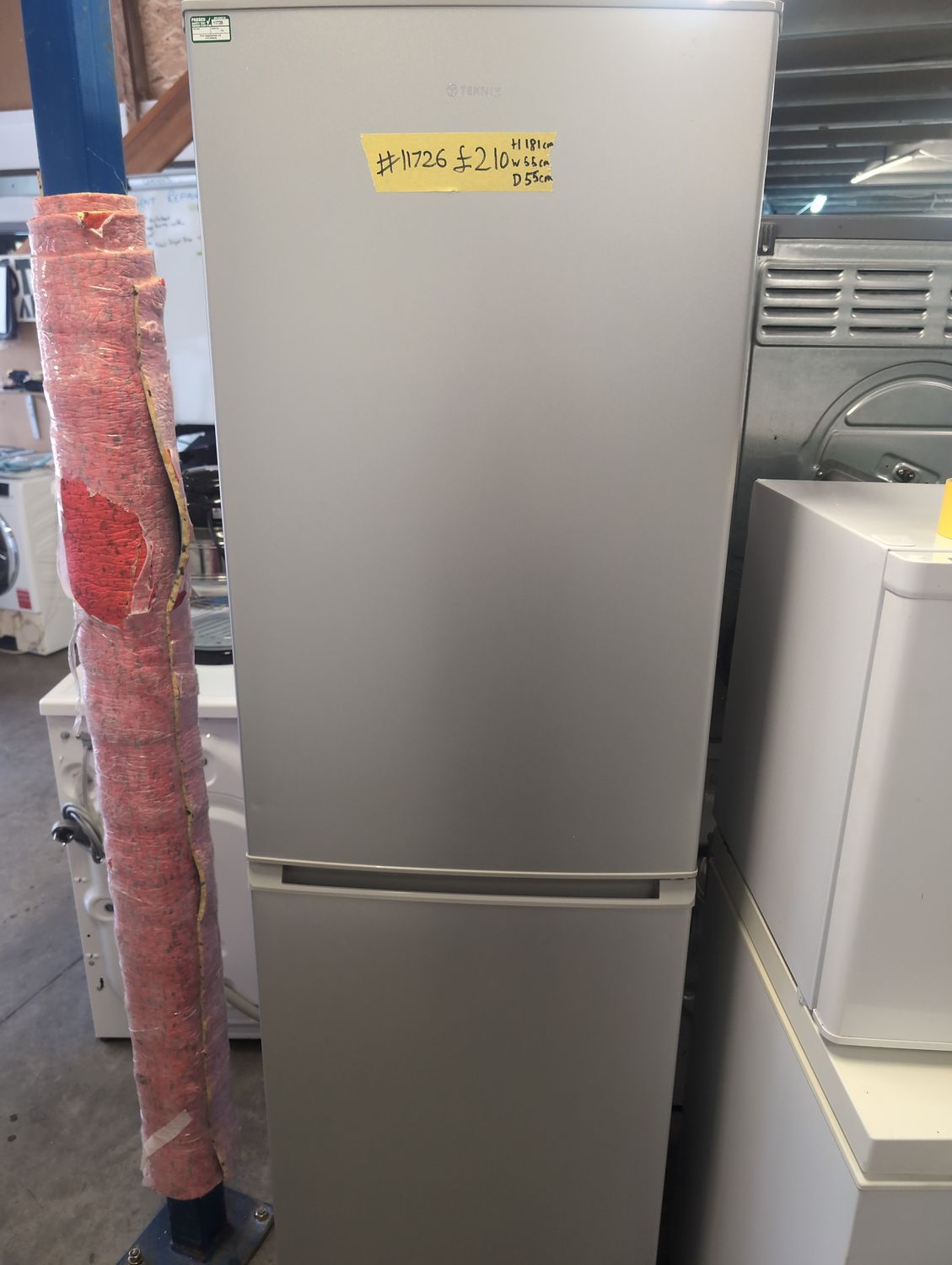 Teknix FF1855S Fridge Freezer H181cm W55cm Silver