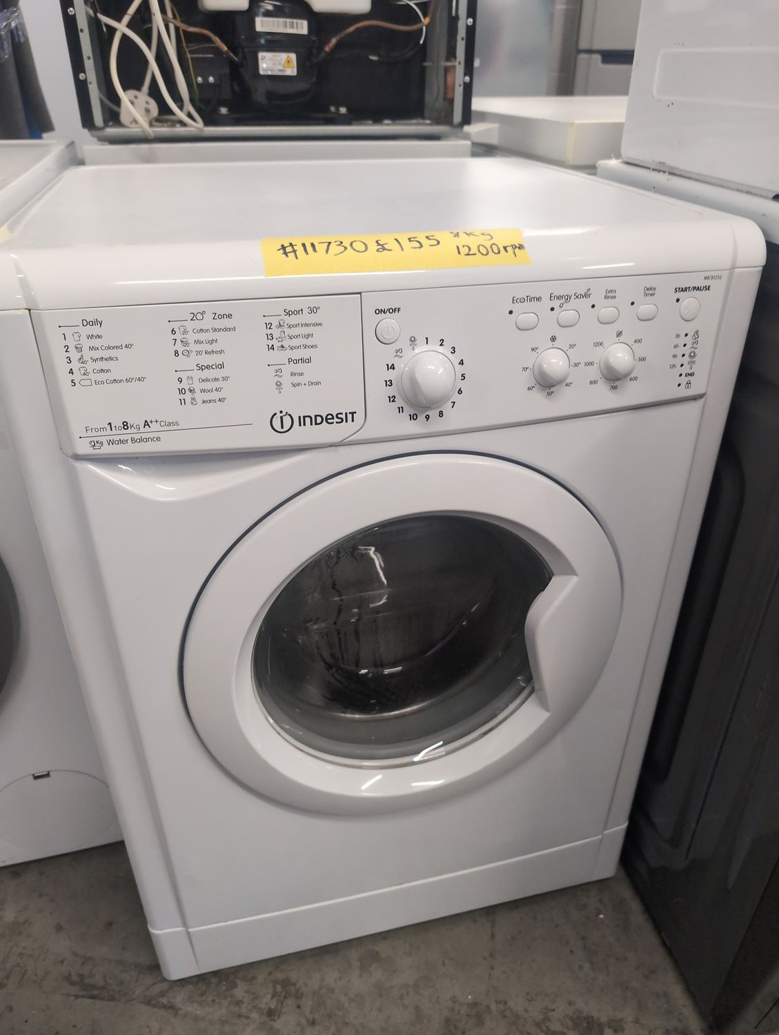 ***Indesit EWS81483 8KG 1400rpm Washing Machine White