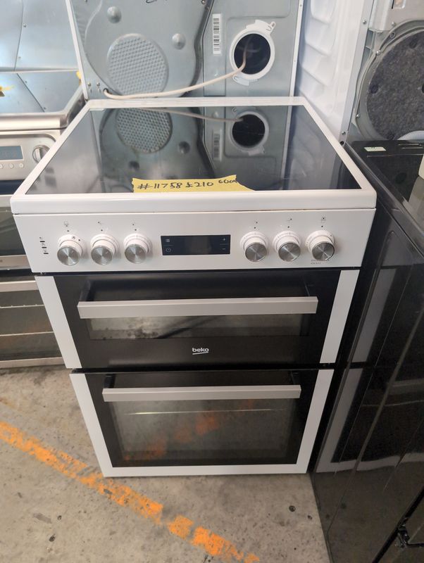 Beko 60cm Electric cooker - Double Oven - White
