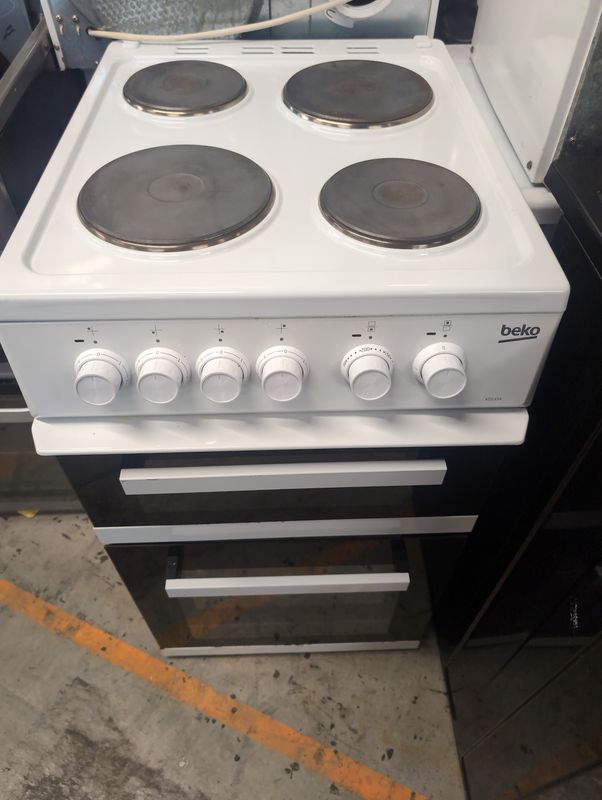 Beko 50cm Electric cooker - Double Oven - White