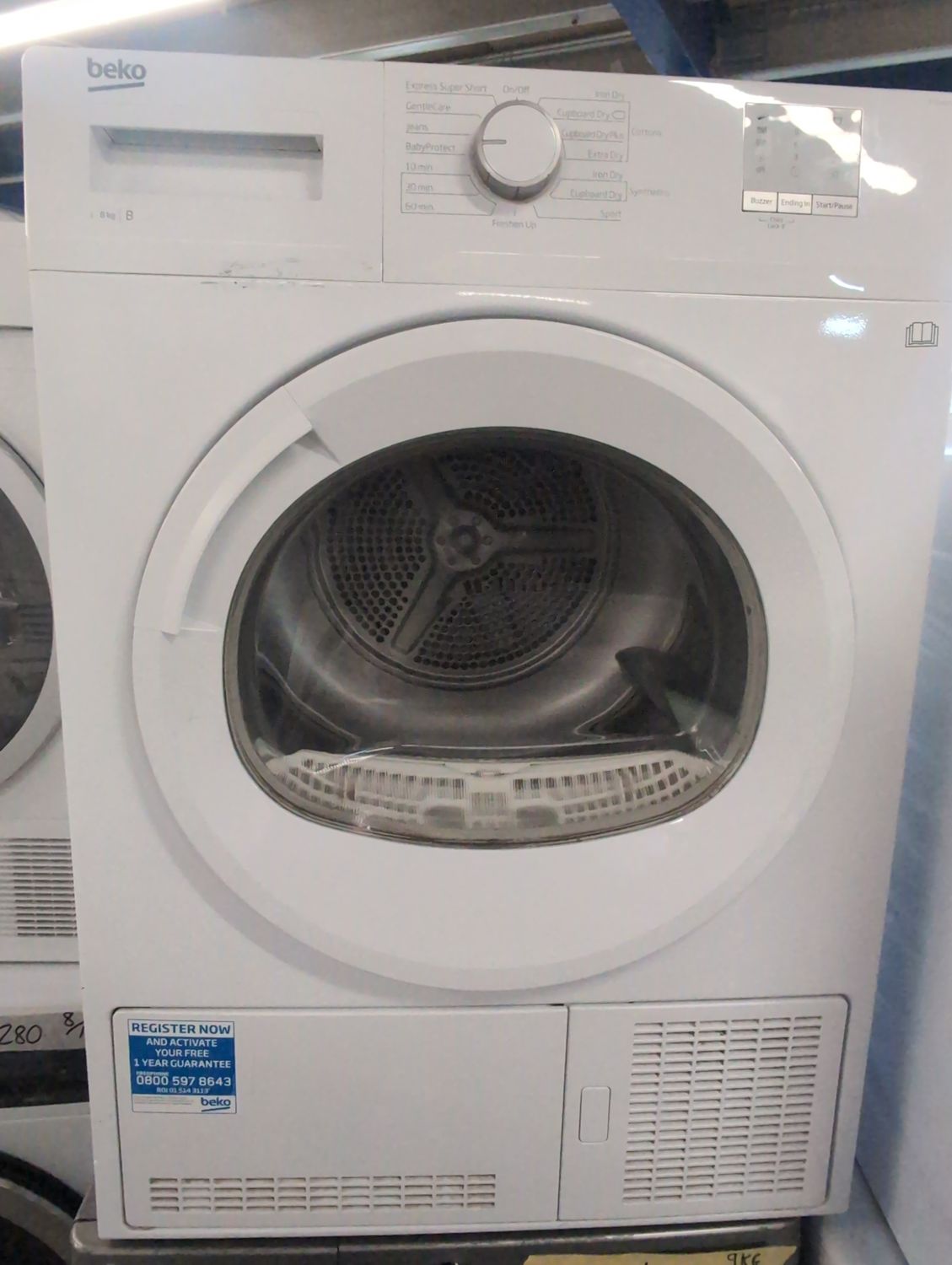 Beko 8kg Condenser Dryer White