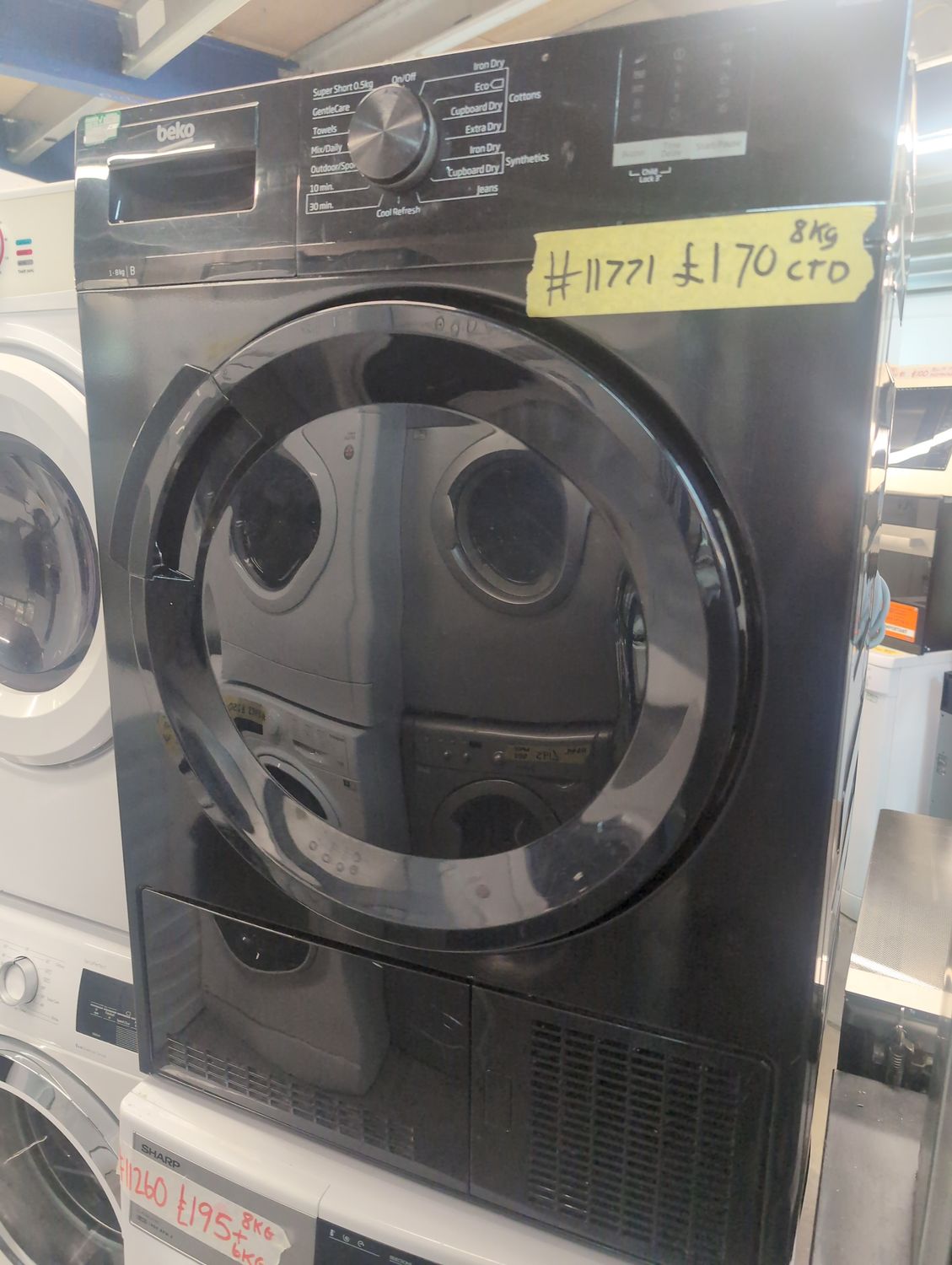 Beko DTLCE80051B 8kg Condenser Dryer Black