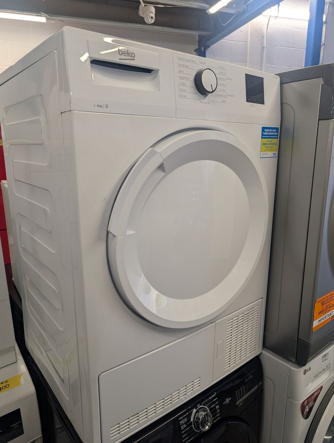 Beko 8kg Condenser Dryer White