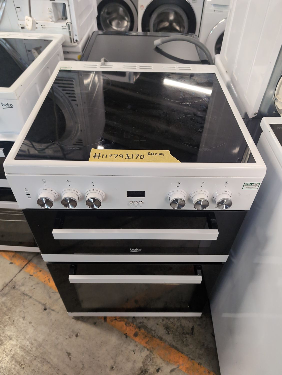 Beko 60cm Electric cooker - Double Oven - White