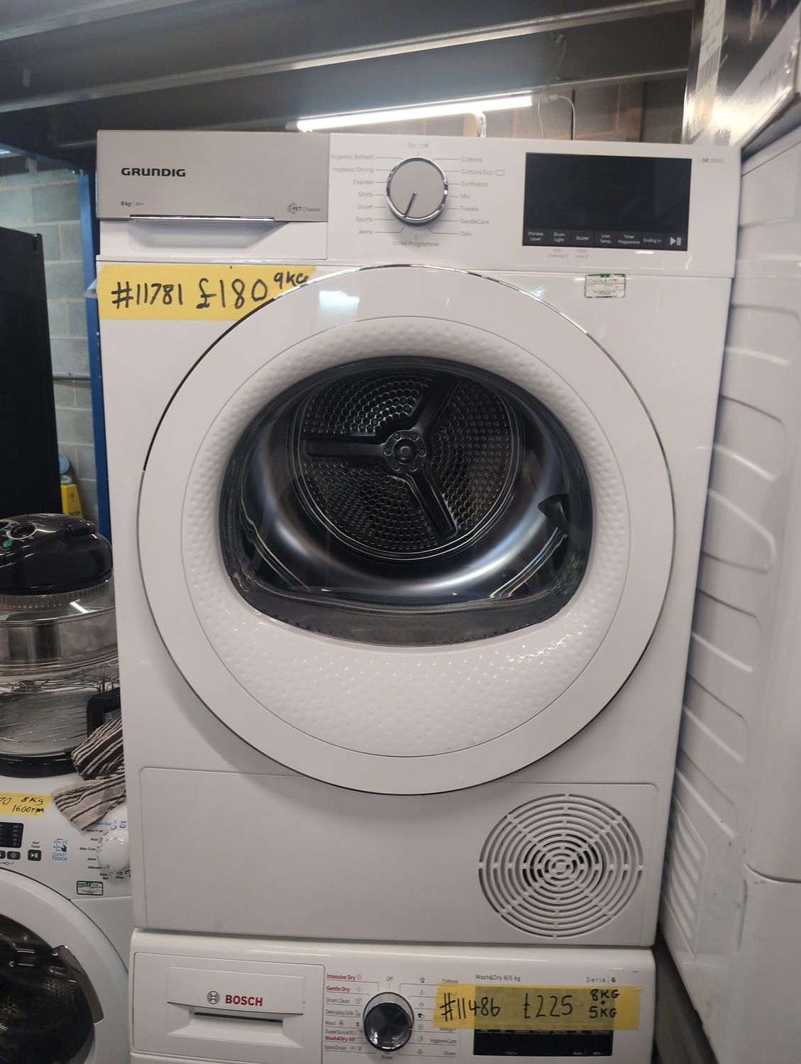 Grundig 9Kg Heat Pump Condenser Dryer White