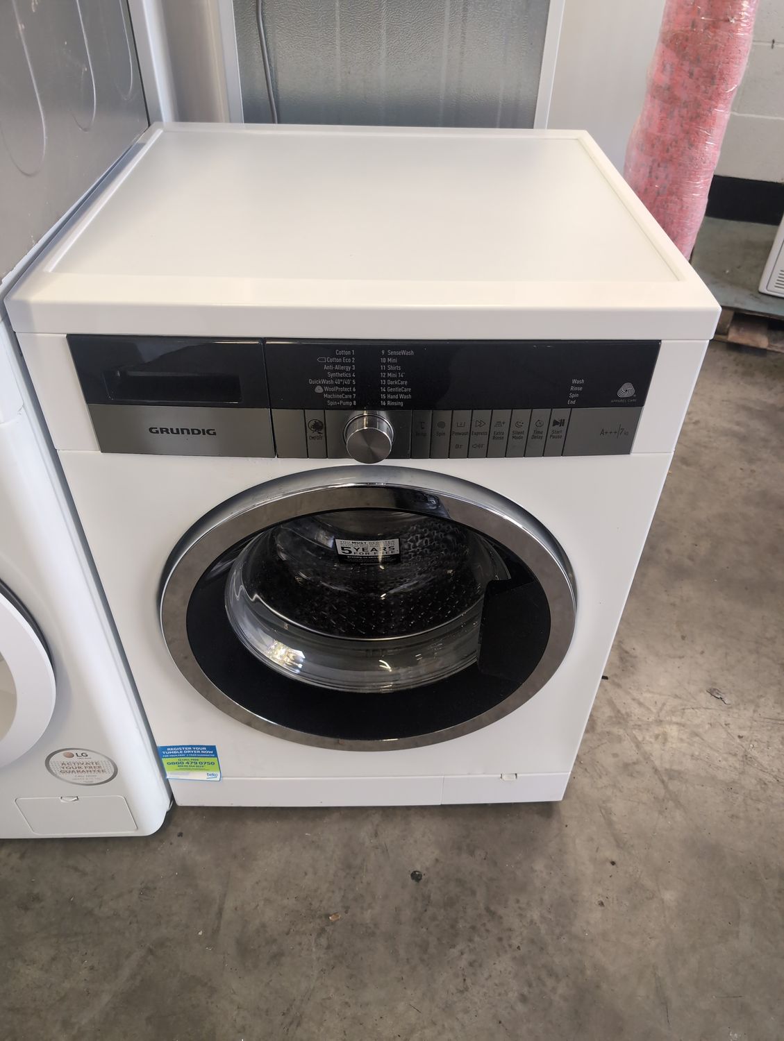 Grundig 7kg 1400 Spin Washing Machine White