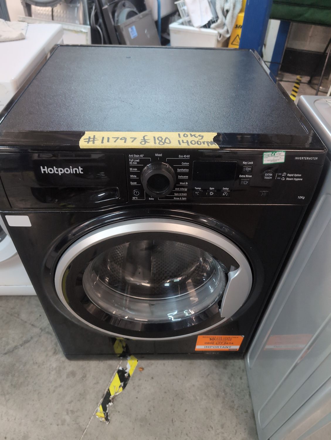 Hotpoint NSWM1044CW 10kg 1400rpm Washing Machine White