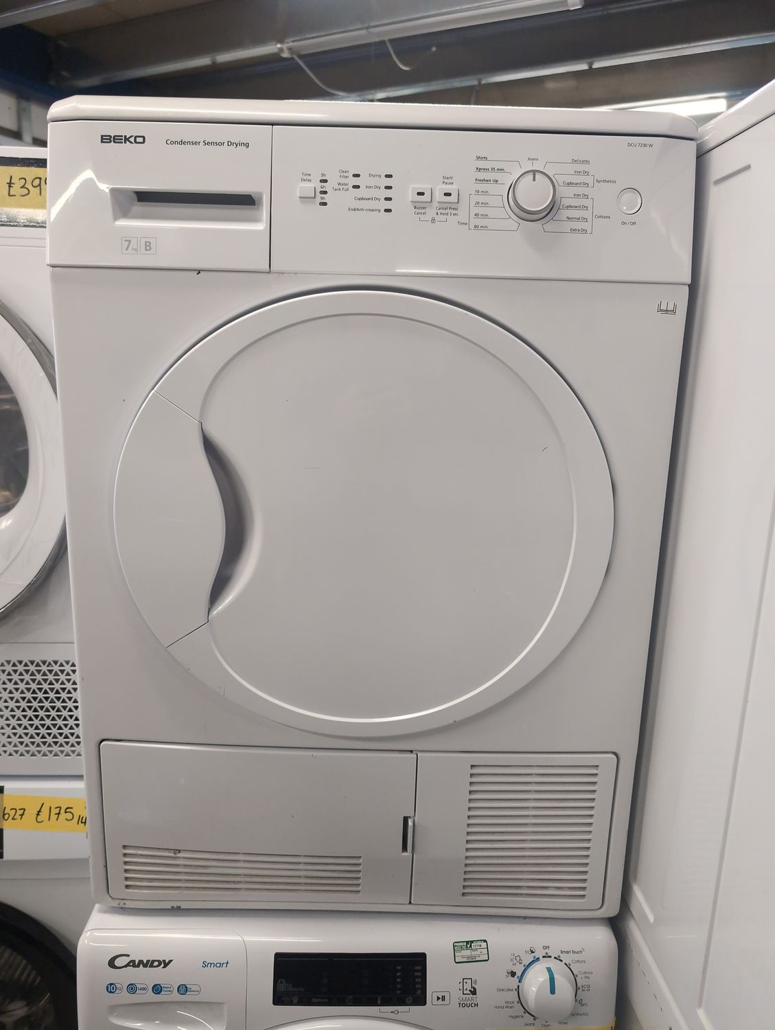 Beko DCU7230W 7KG Condenser Dryer White