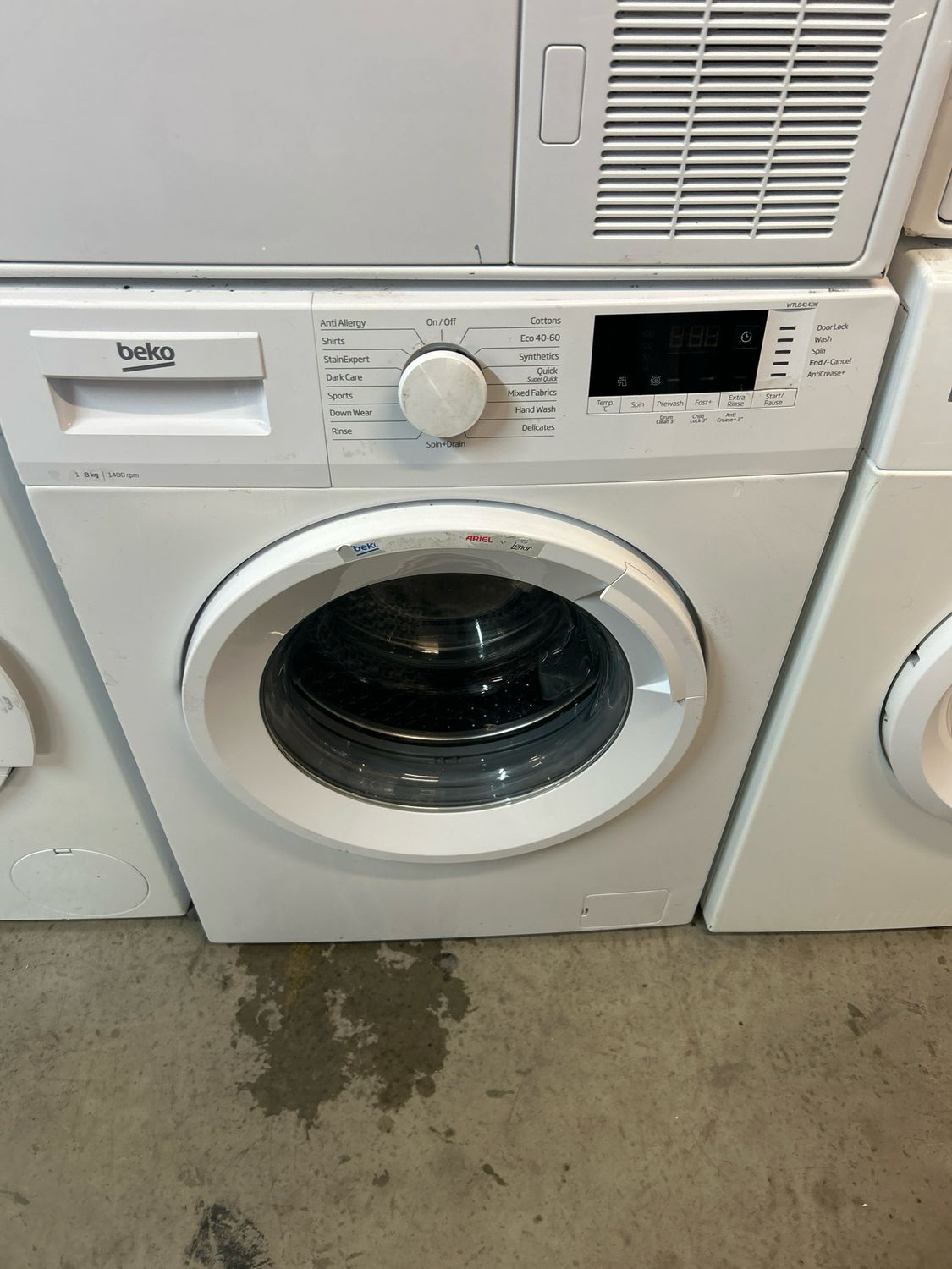 Beko WTL84121W 8kg 1200rpm Washing Machine White
