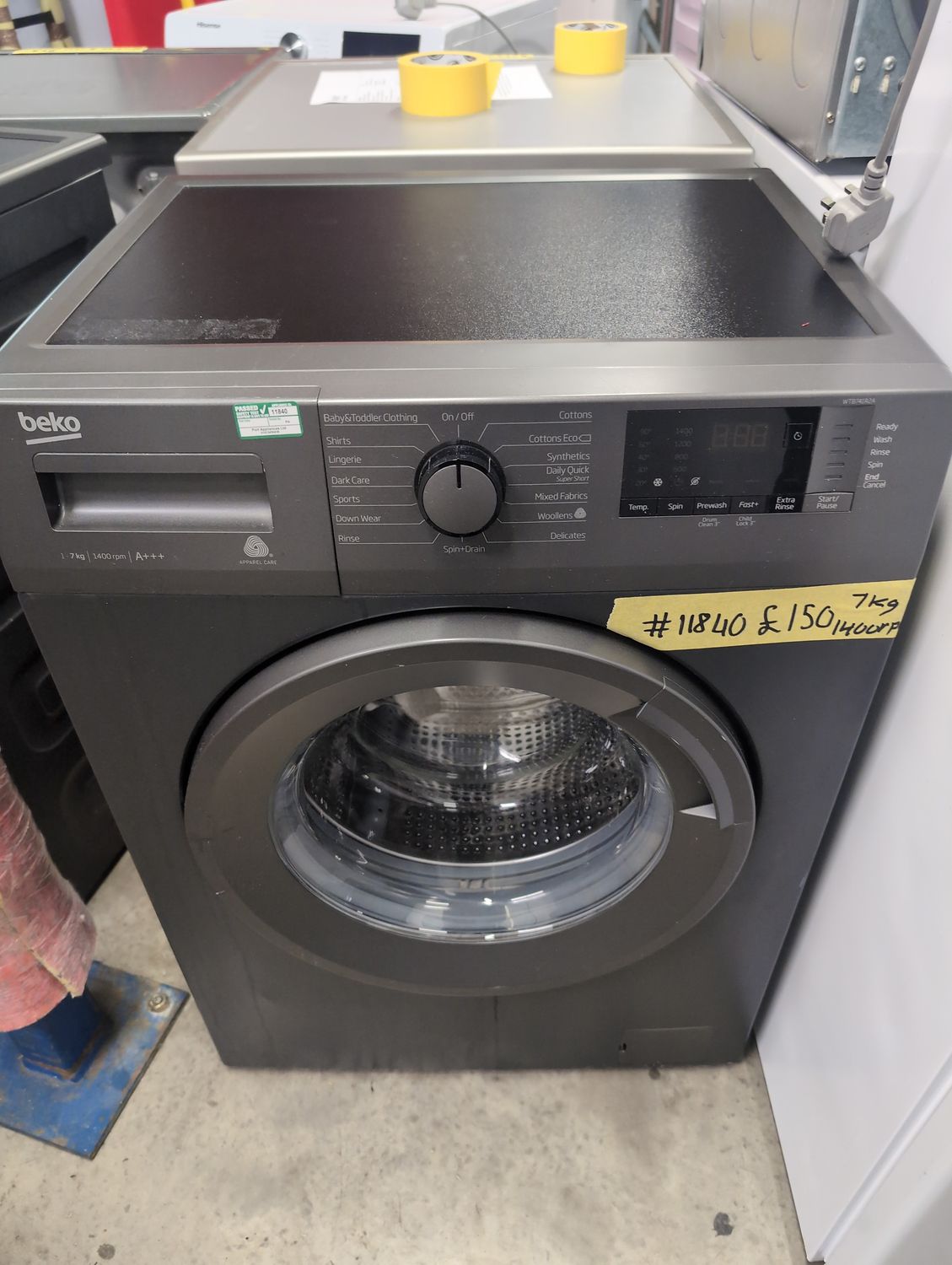 Beko WTB741R2A 7kg 1400rpm Washing Machine Black