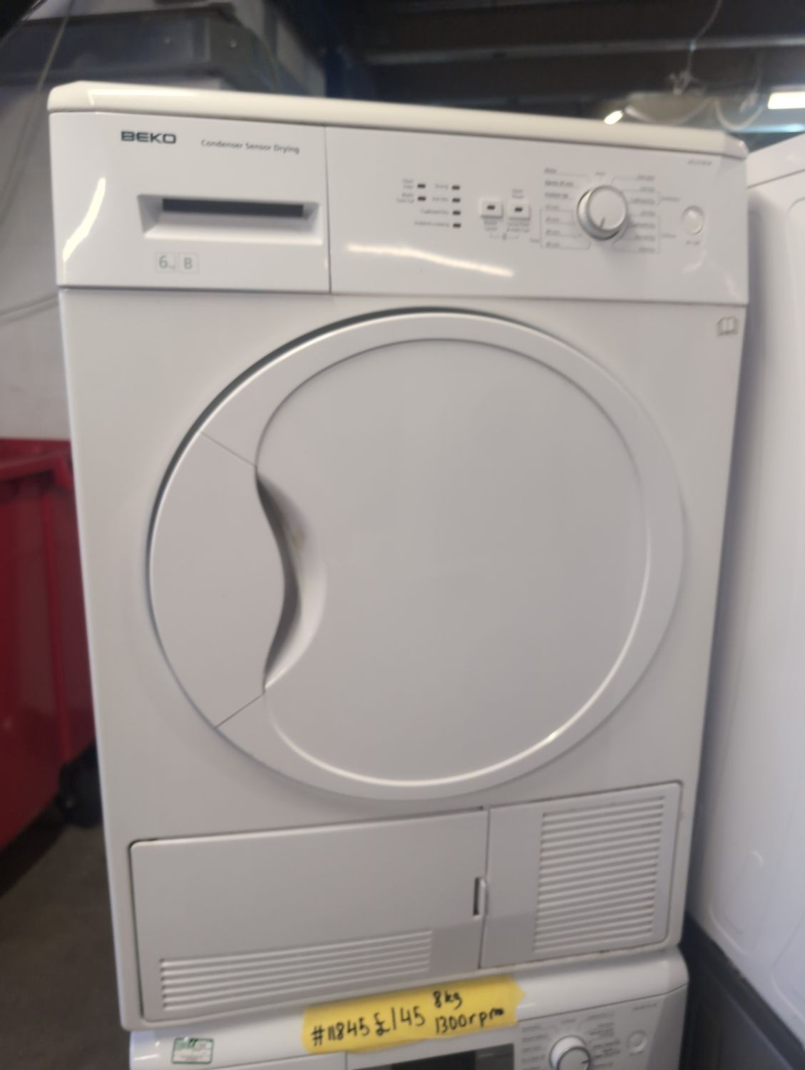 Beko DCU6130W 6KG Condenser Dryer White