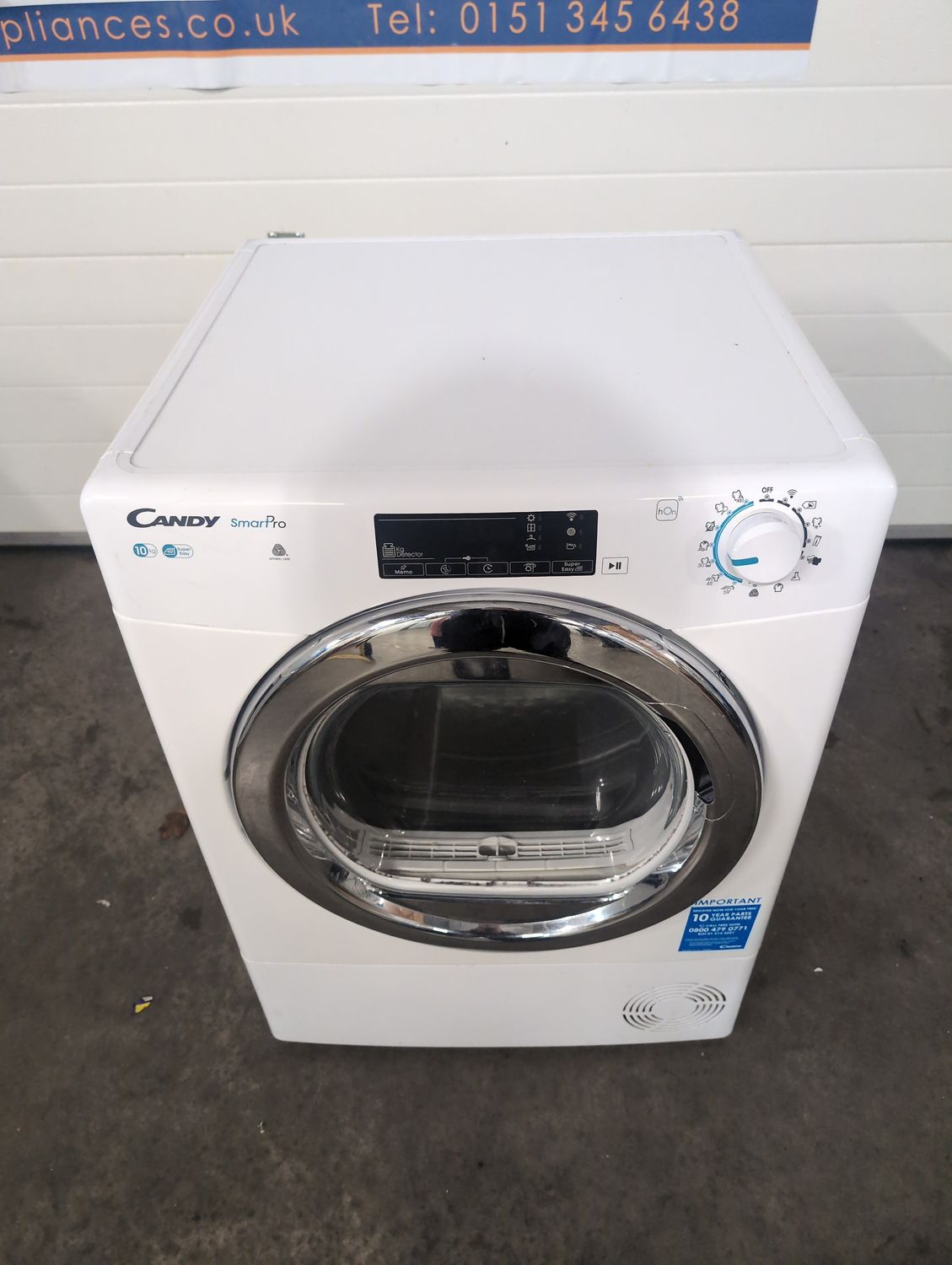 Candy CSOEC10TG-80 10kg Condenser Dryer White