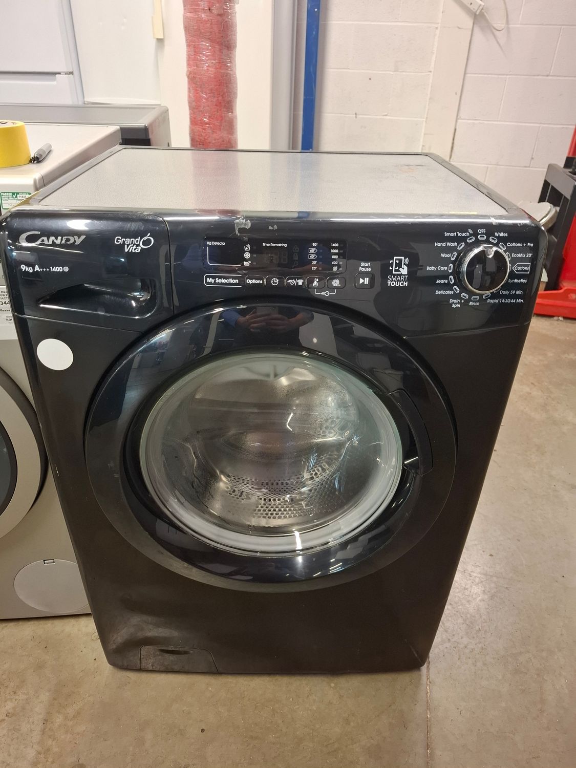 Candy GVS149DB3B 9kg 1400 Spin Washing Machine Black Refurbished