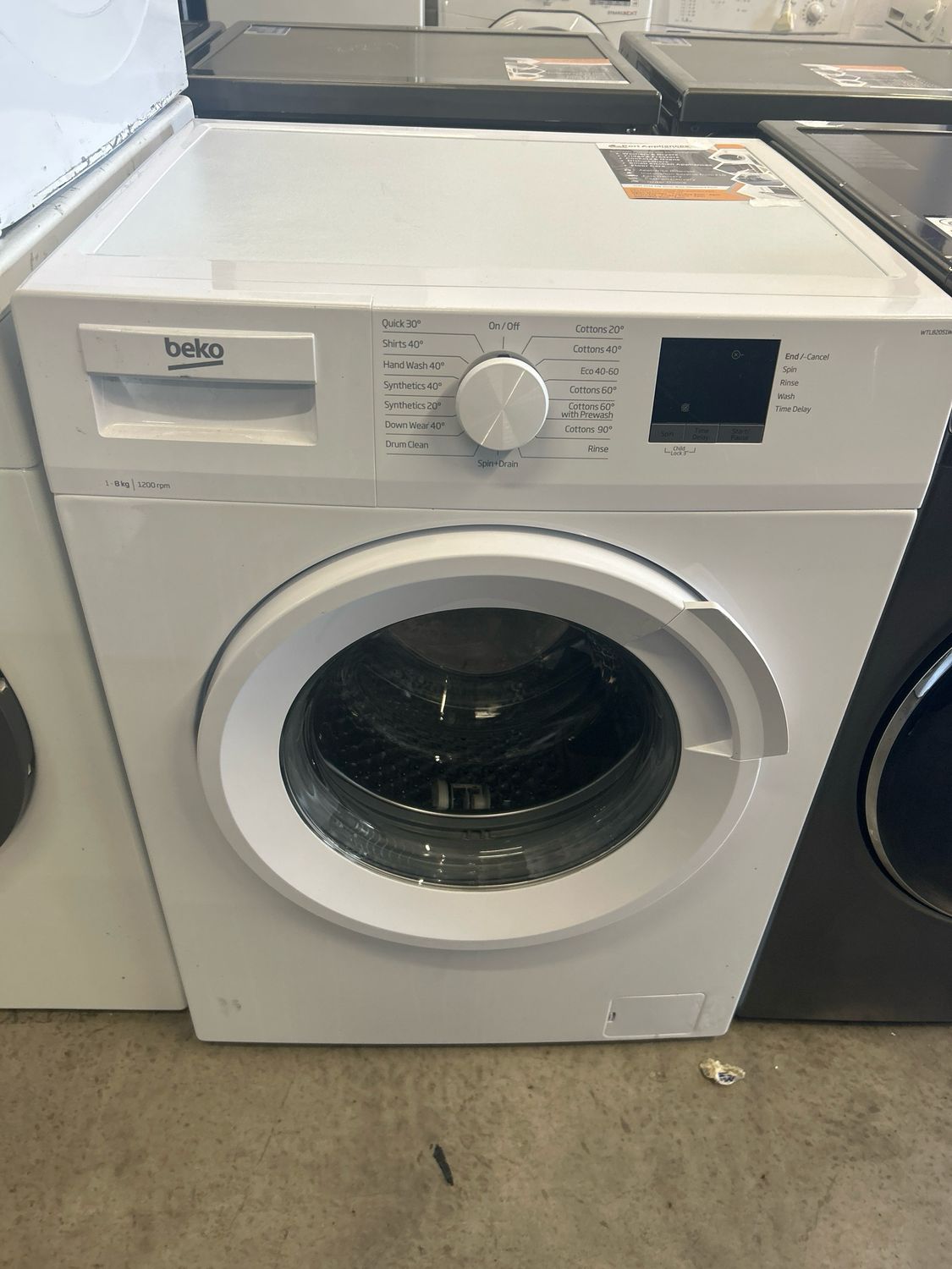 Beko WTL82051W 8kg 1200rpm Washing Machine White