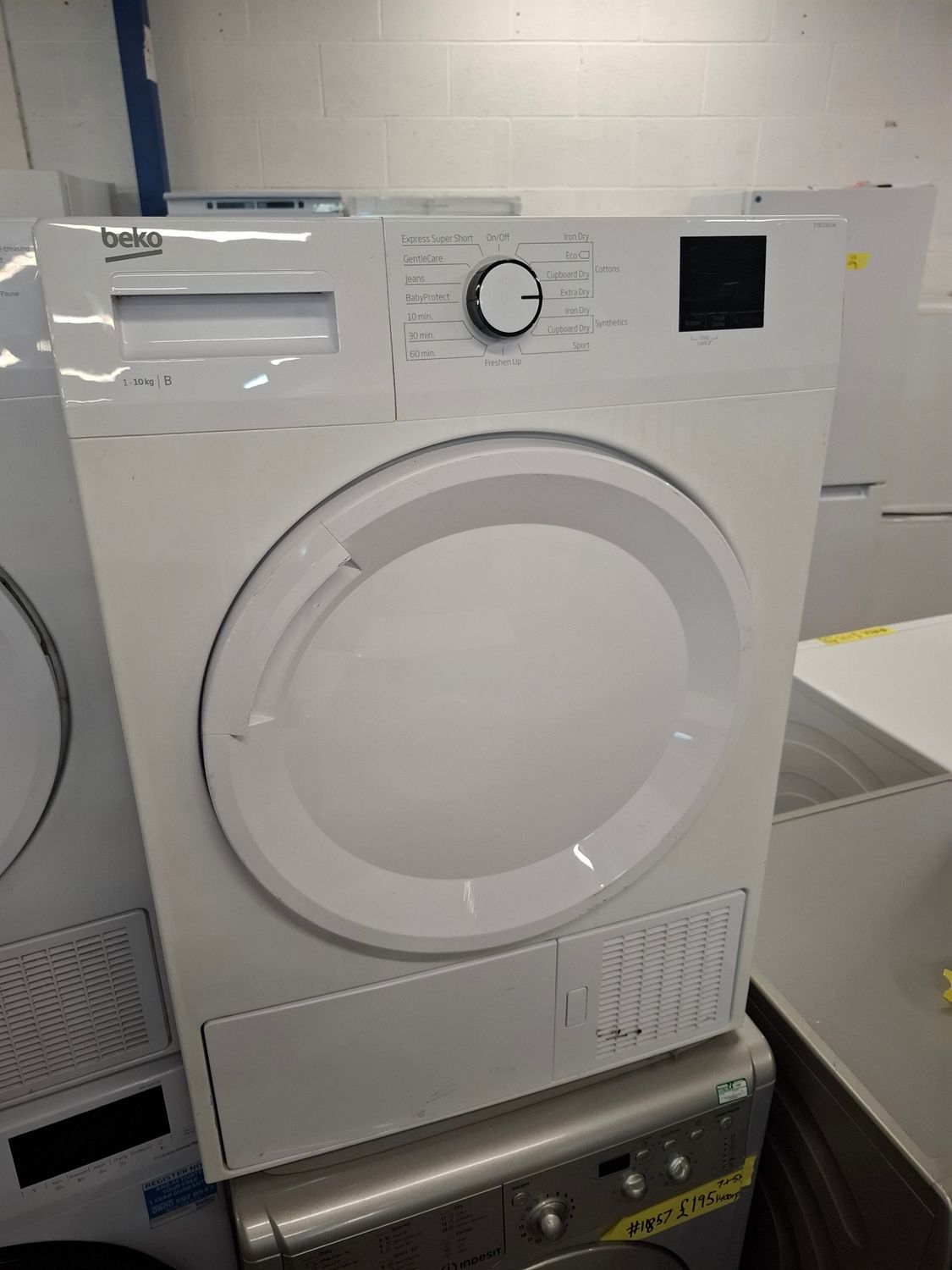 Beko DTBC10001W 10kg Condenser Dryer White