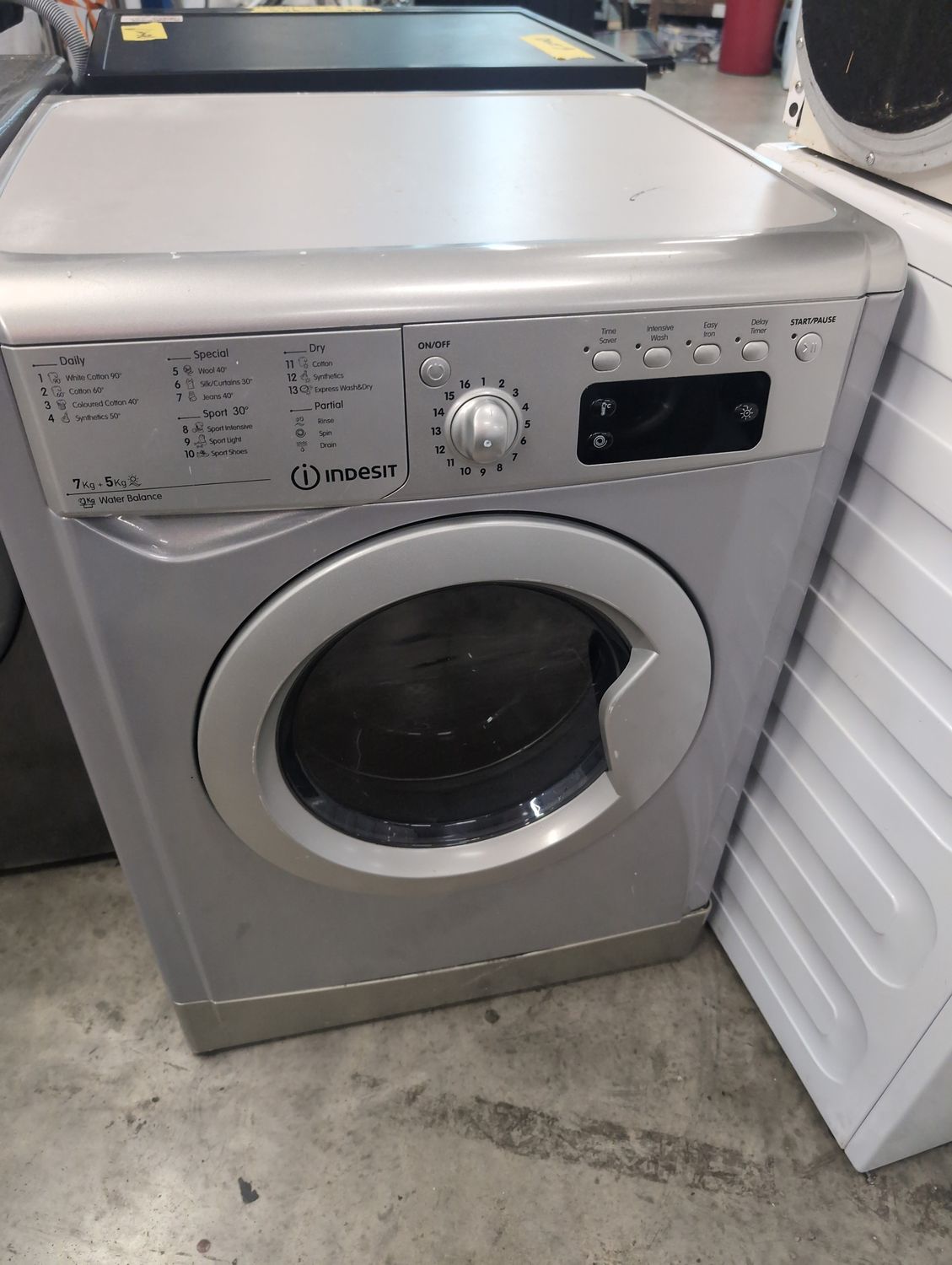 Indesit IWDD75145SUKN 7KG+5KG 1400rpm Washer Dryer Silver