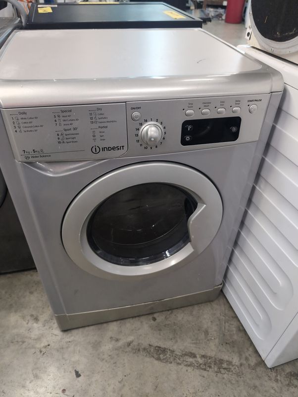 Indesit IWDD75145SUKN 7KG+5KG 1400rpm Washer Dryer Silver