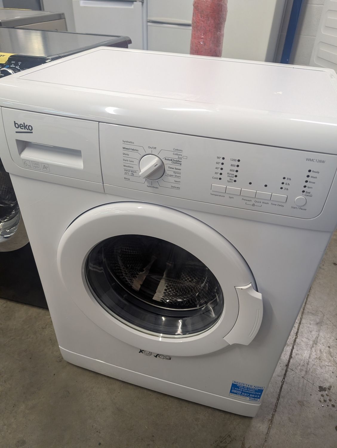 Beko WMC126W 6kg 1200rpm Washing Machine White