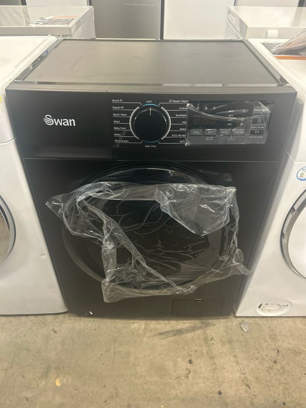 Swan SW75120B 8KG 1400rpm Washing Machine Black New Graded